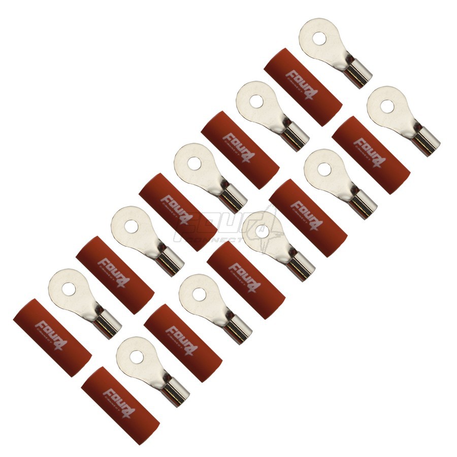 FOUR Connect 4-690931 M4 ring connector 10mm2, 10x red