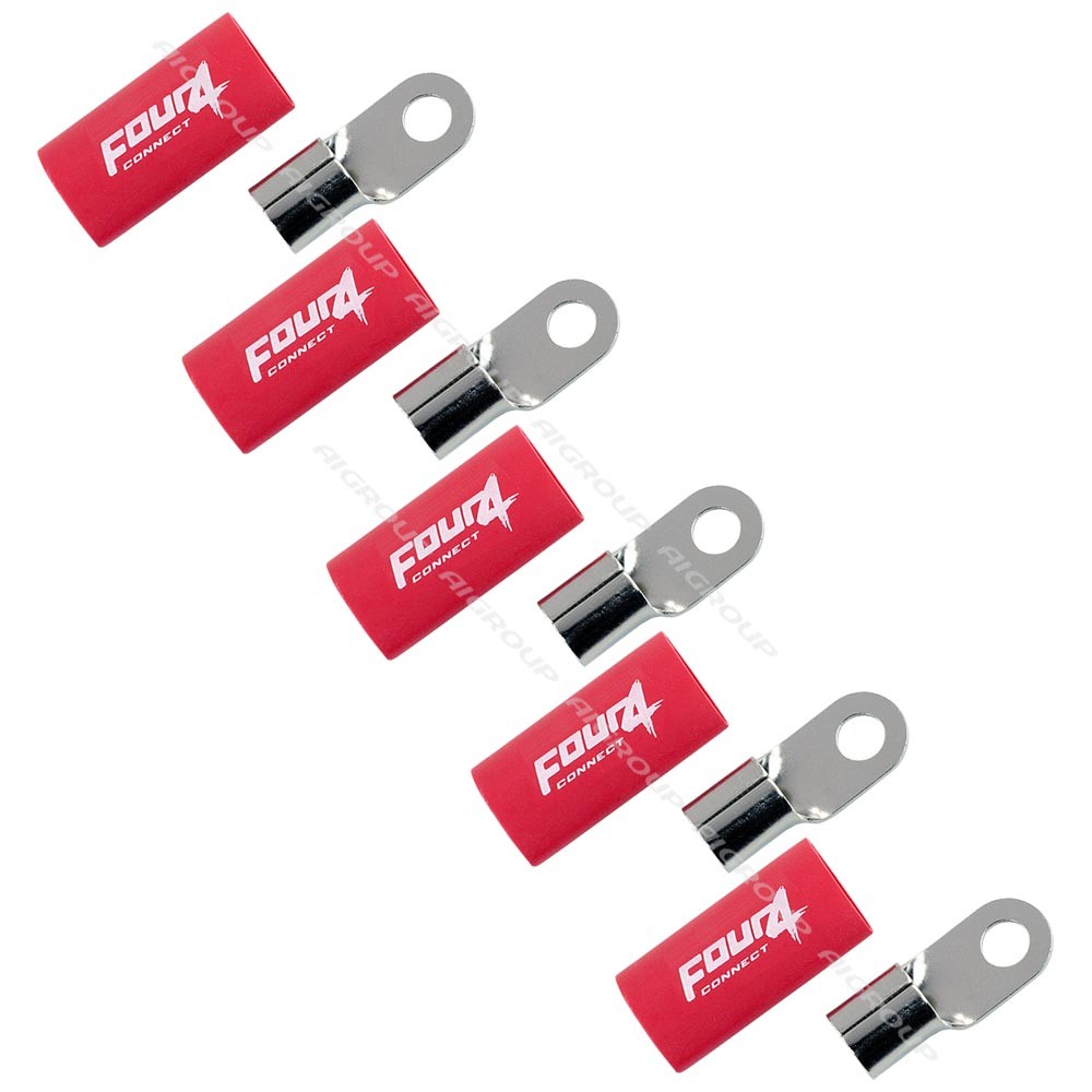 FOUR Connect 4-690943 M8 ring connector 35mm2, 5x red