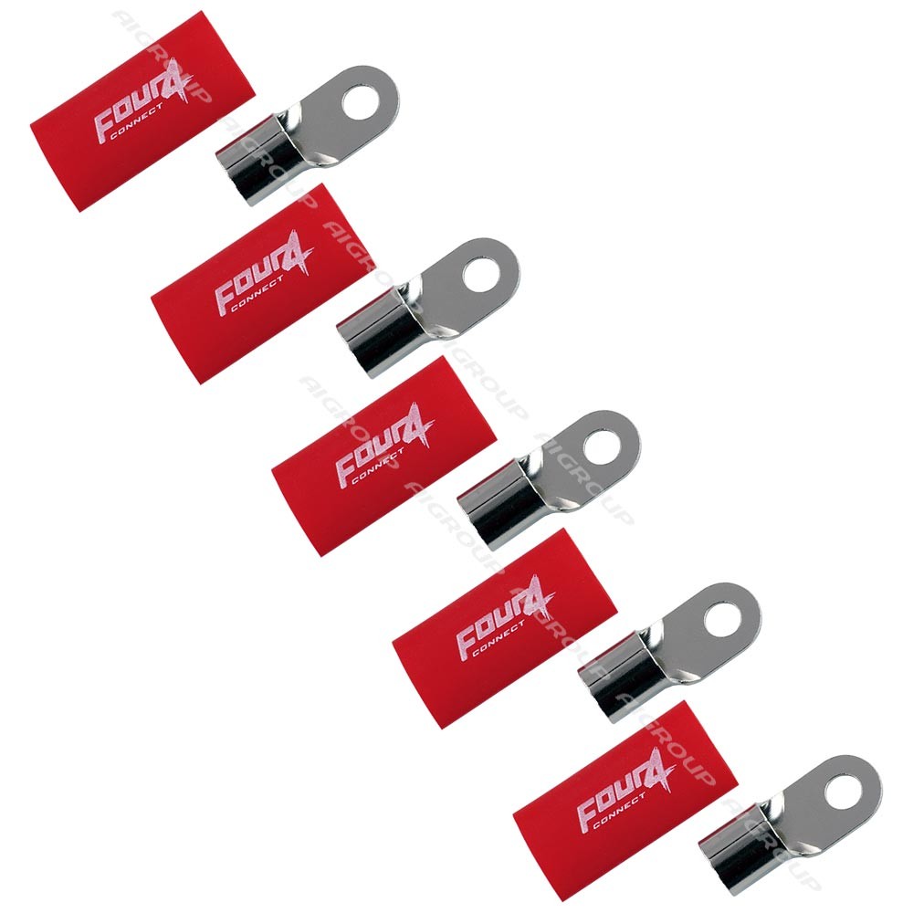 FOUR Connect 4-690944 M8 ring connector 50mm2, 5x red
