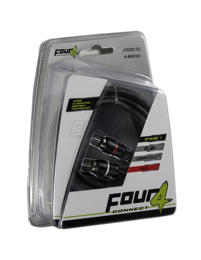 FOUR Connect 4-800153 STAGE1 RCA-jatkokaapeli 2.0m