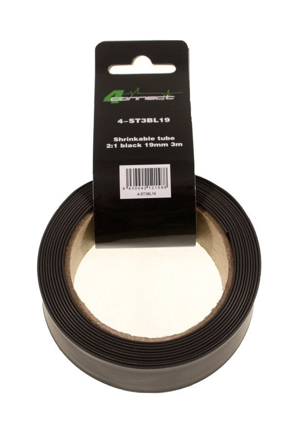 FOUR Connect 4-ST3BL19 shrink sock, 2:1 black 19mm 3m