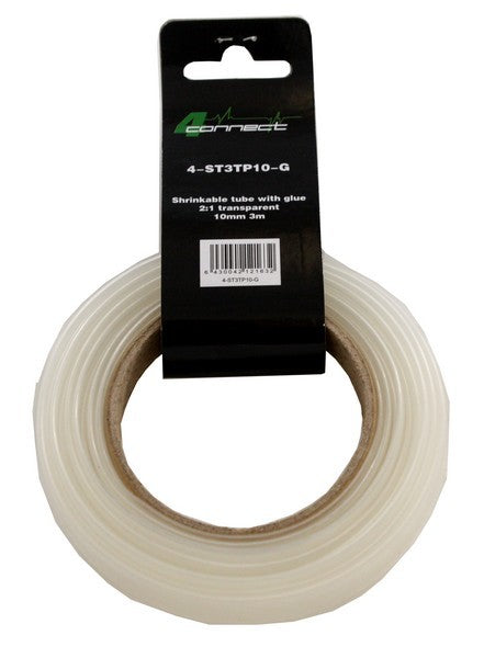 FOUR Connect 4-ST3TP10-G shrink sleeve with glue, 2:1 clear 10mm 3m