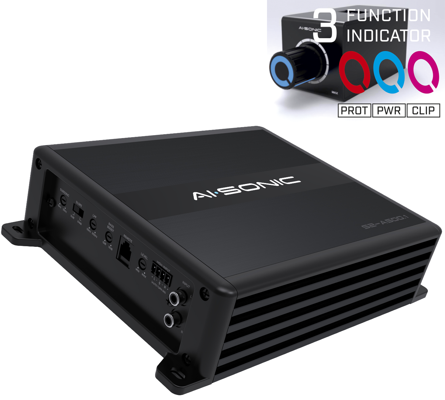 AI-SONIC S2-A500.1 with S2-BASS KNOB S2-A500.1 + KNOB