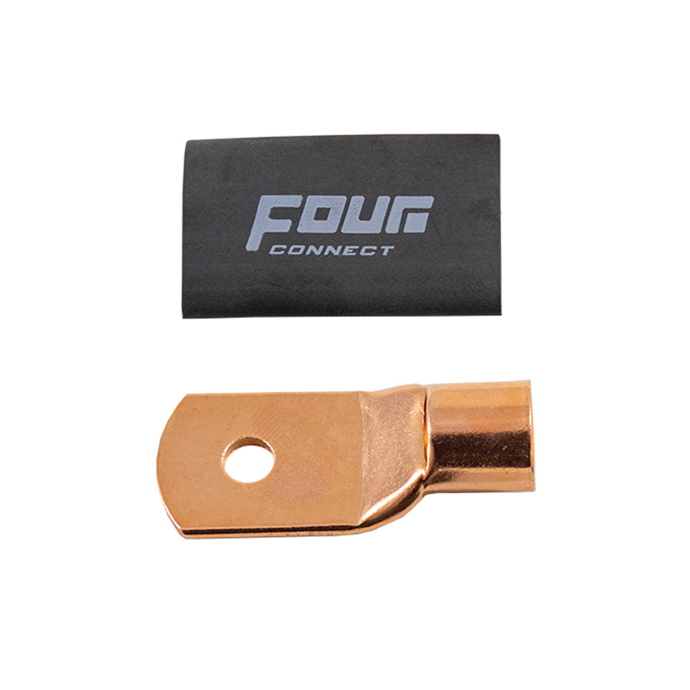 FOUR Connect 4-690394 STAGE3 OFC M8 ring connector 70-100mm2, 10x black