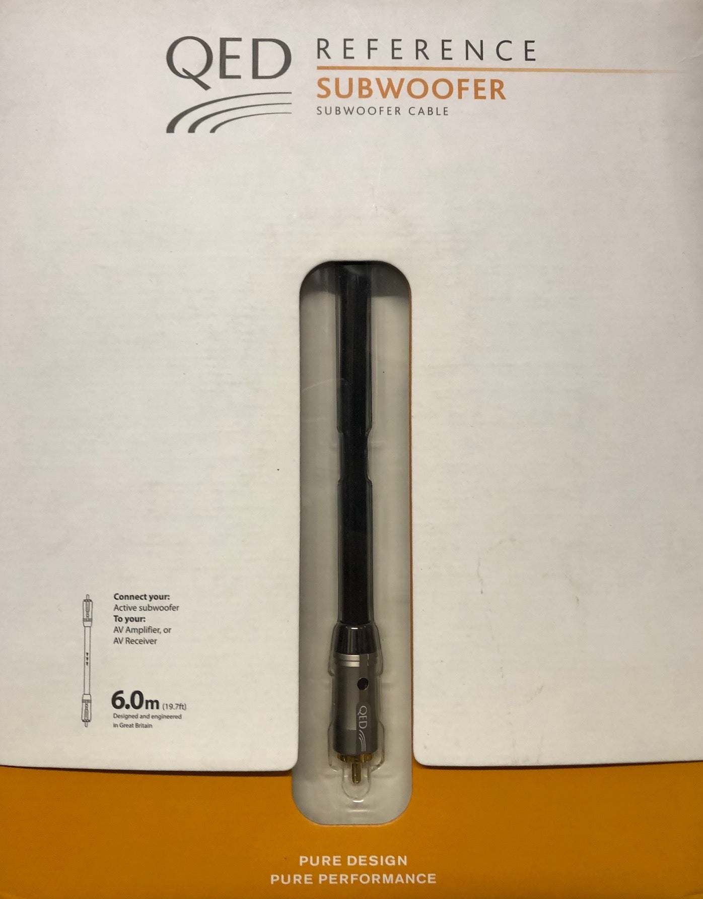 QED Reference Subwoofer RCA cable, 6 m