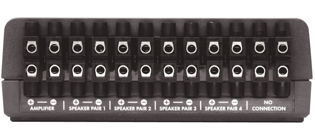QED SS40 speaker splitter 4 pairs, screw terminals