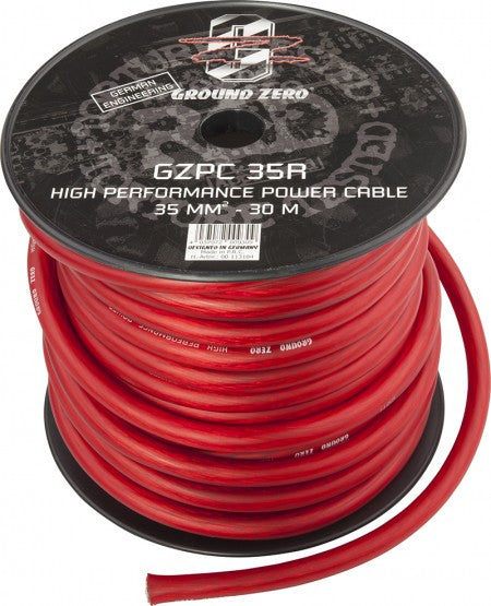 Ground Zero Virtakaapeli 35mm2 SOFT 30m punainen X-GZPC 35R