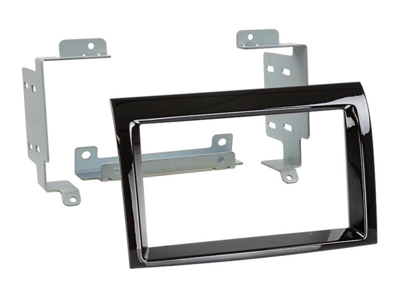 2-DIN Mounting panel Fiat / Citroen / Peugeot (Glossy black)