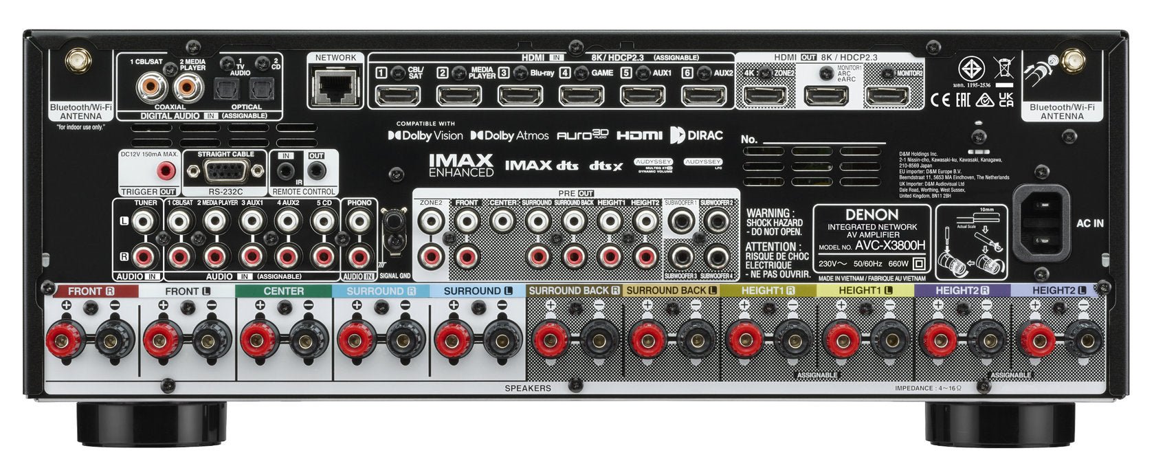 Denon AVC - X3800H AV - vahvistin - Audiokauppa.fi