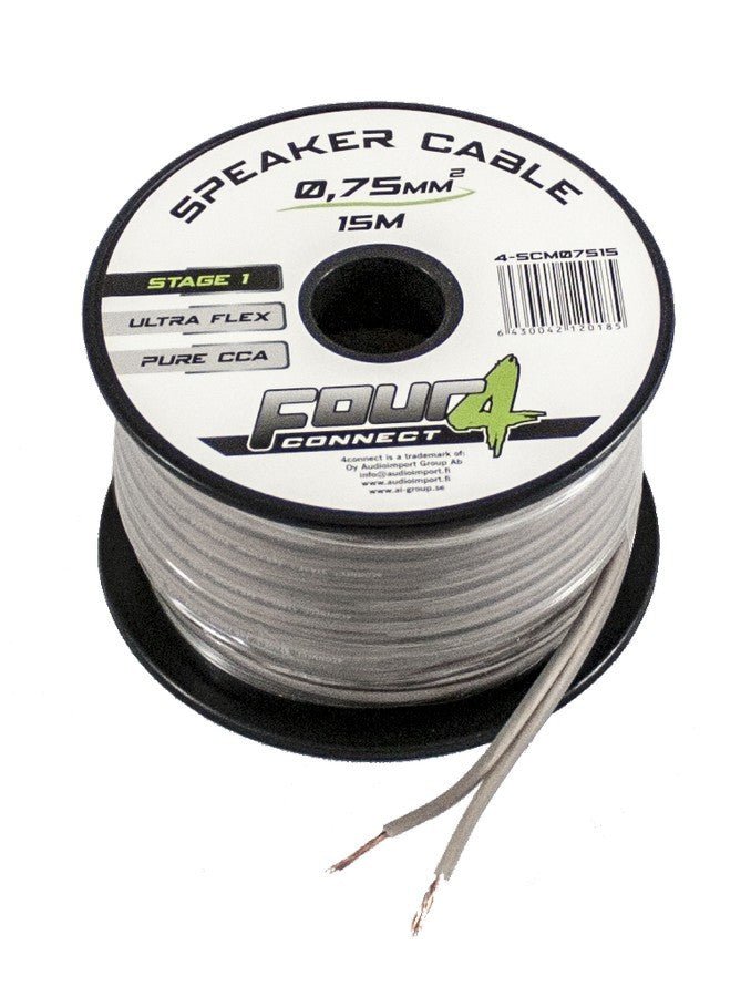 FOUR Connect 4 - SCM07515 minikela 2x0,75mm2, 15m - Audiokauppa.fi