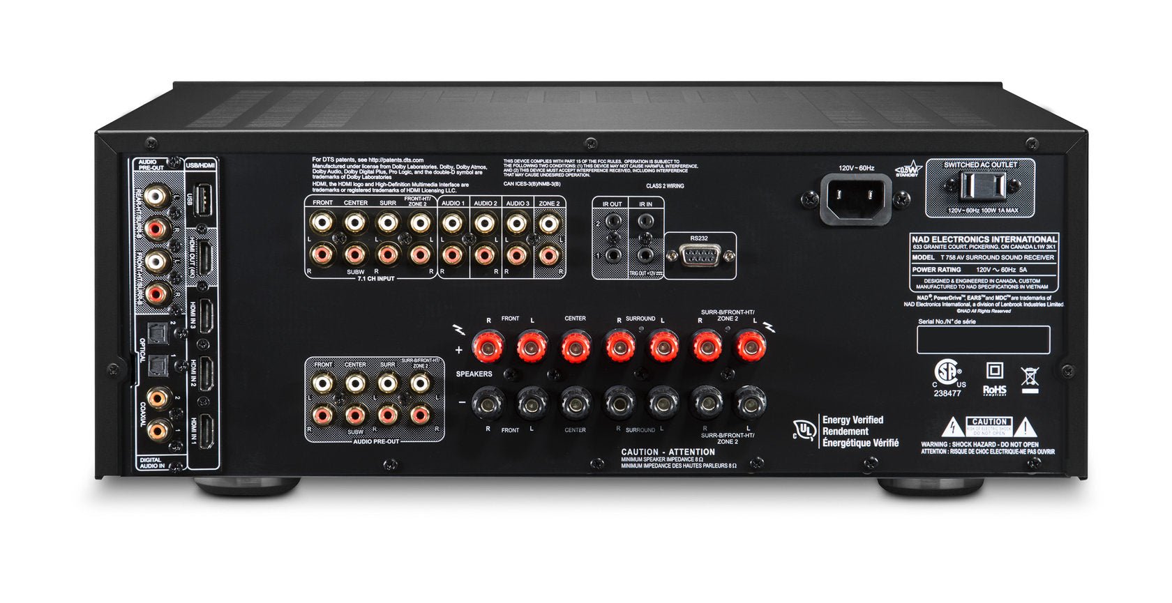 NAD T758 V3i AV - vahvistin - Audiokauppa.fi
