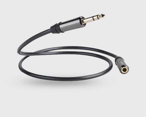 QED Performance graphite headphone extension cable 6.3mm