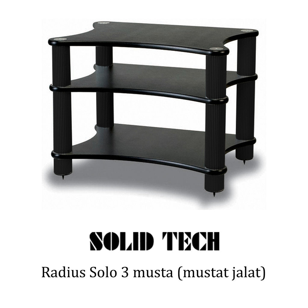 Solid Tech Radius Solo 3 mustat jalat - Audiokauppa.fi