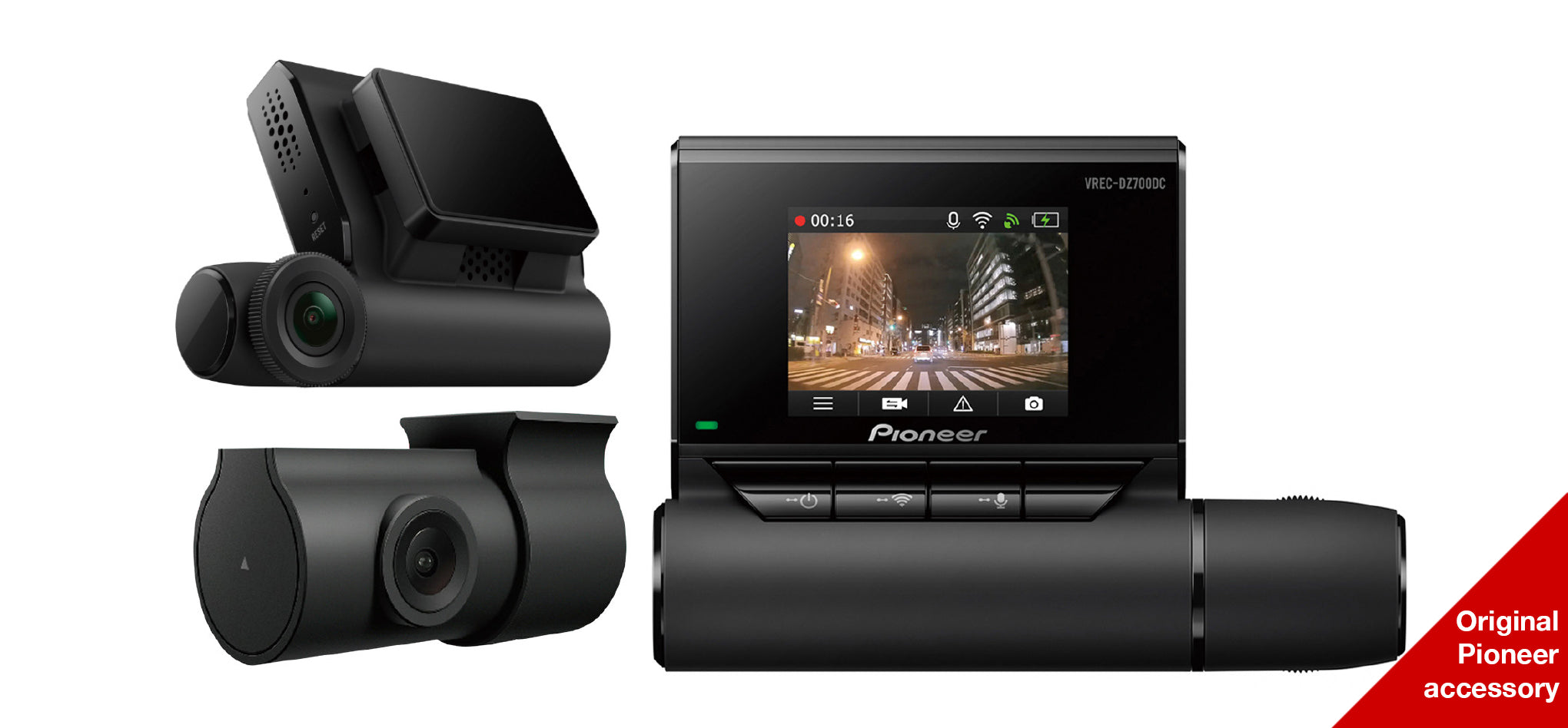 Pioneerin Full Hd kojelautakamera VREC-DZ700DC