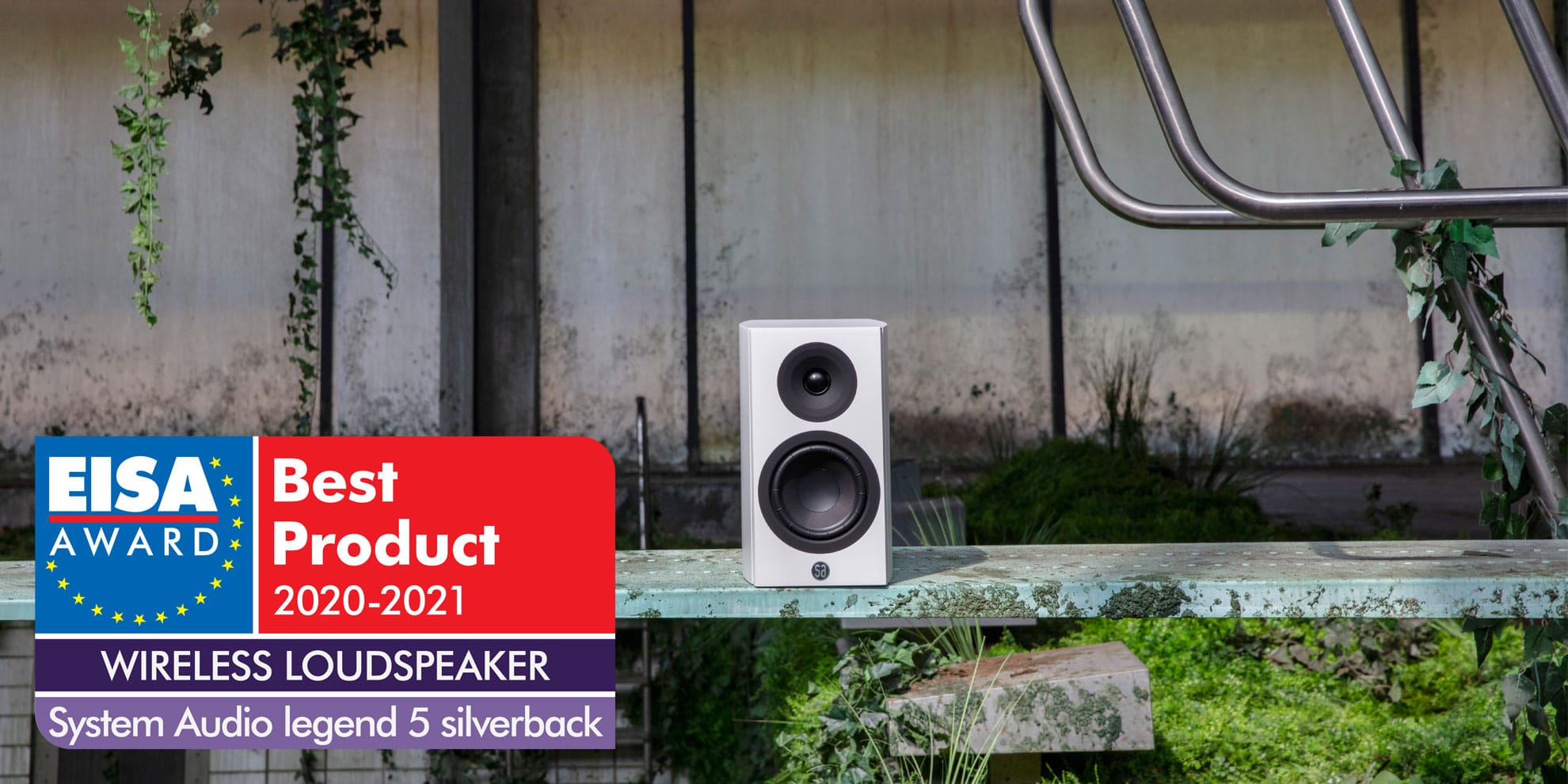 System Audio Legend 5.2 wireless silverback active speaker pair