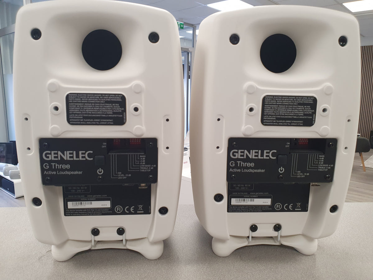 Genelec G three aktiivikaiuttimet vaihtolaite Vaasa
