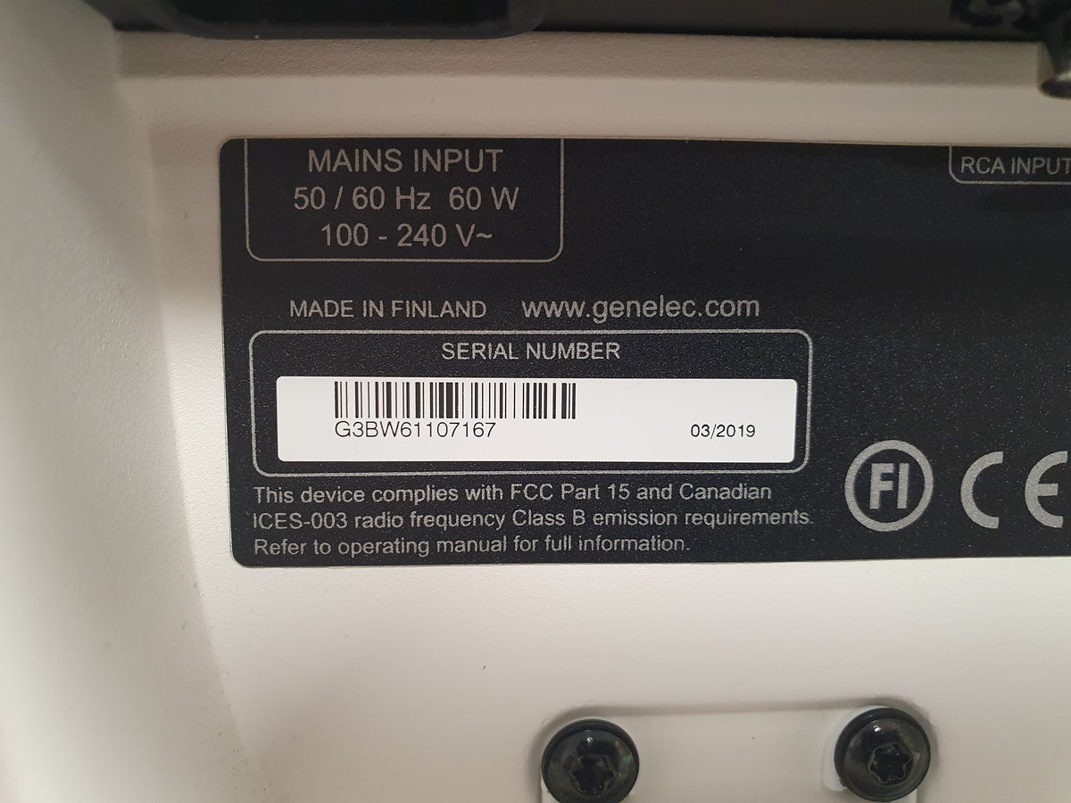 Genelec G three aktiivikaiuttimet vaihtolaite Vaasa