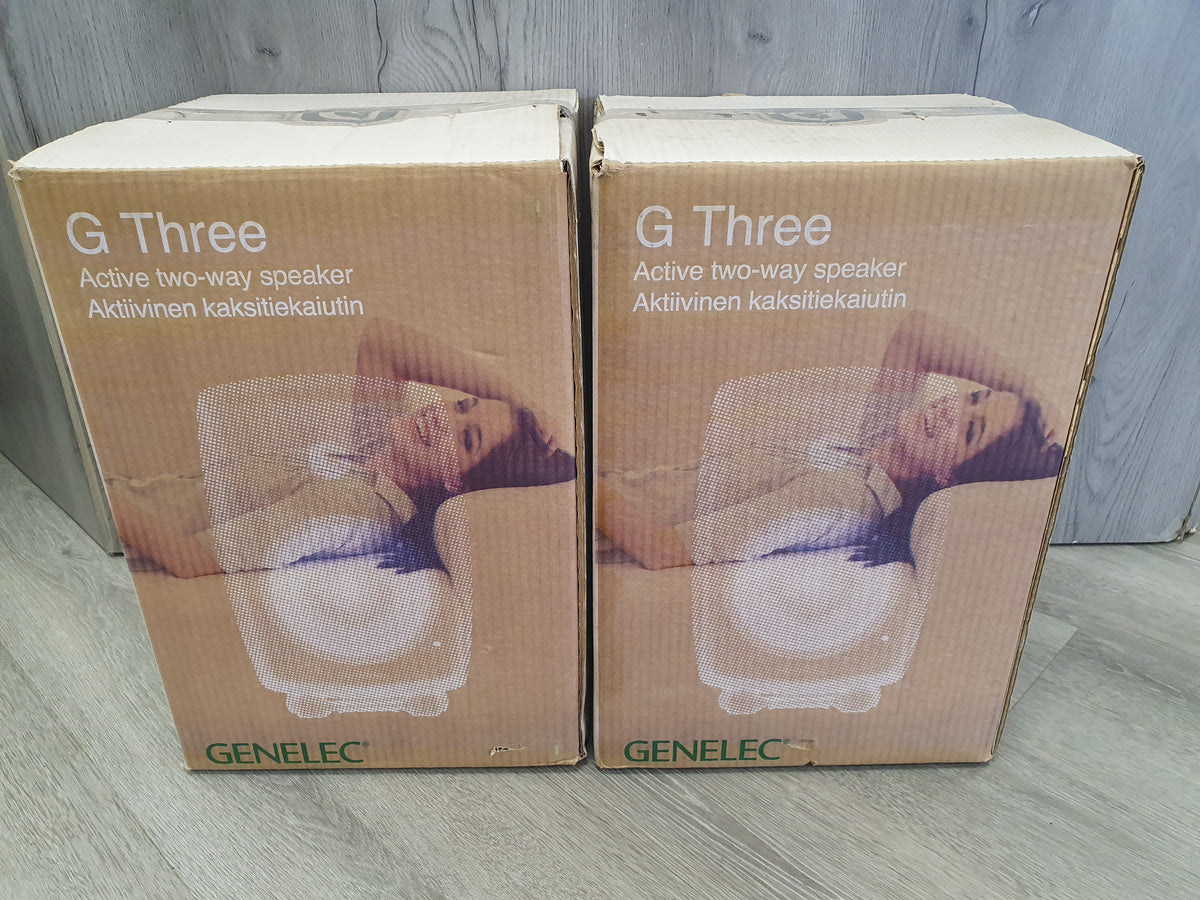 Genelec G three aktiivikaiuttimet vaihtolaite Vaasa