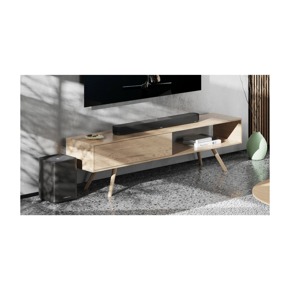 Sennheiser AMBEO Max Soundbar + AMBEO Sub subwoofer, vaihtolaite