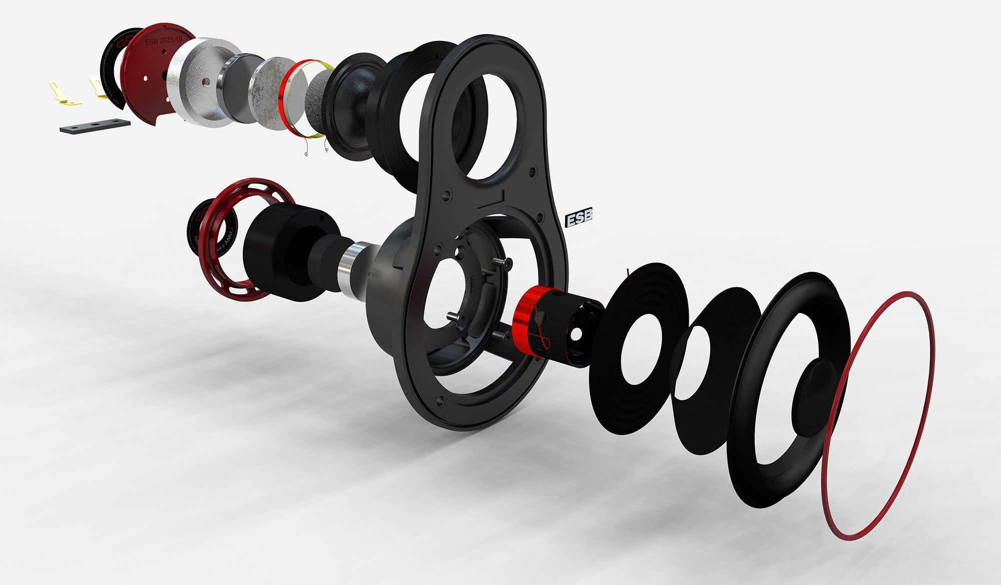 ESB Audio 3.UMA Mid-High Unit, 2.5"/65 mm Mid. + 1"/25 mm Tw. (pair)