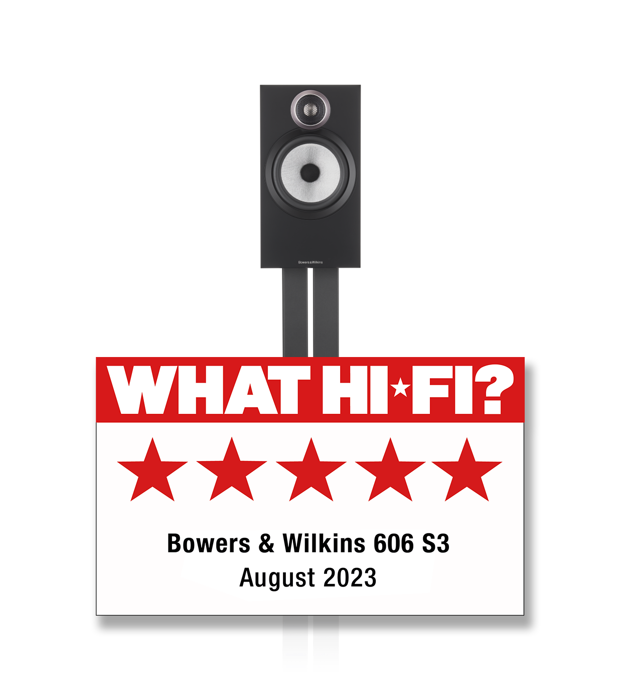 Bowers &amp; Wilkins 606 S3 pair of pedestal speakers