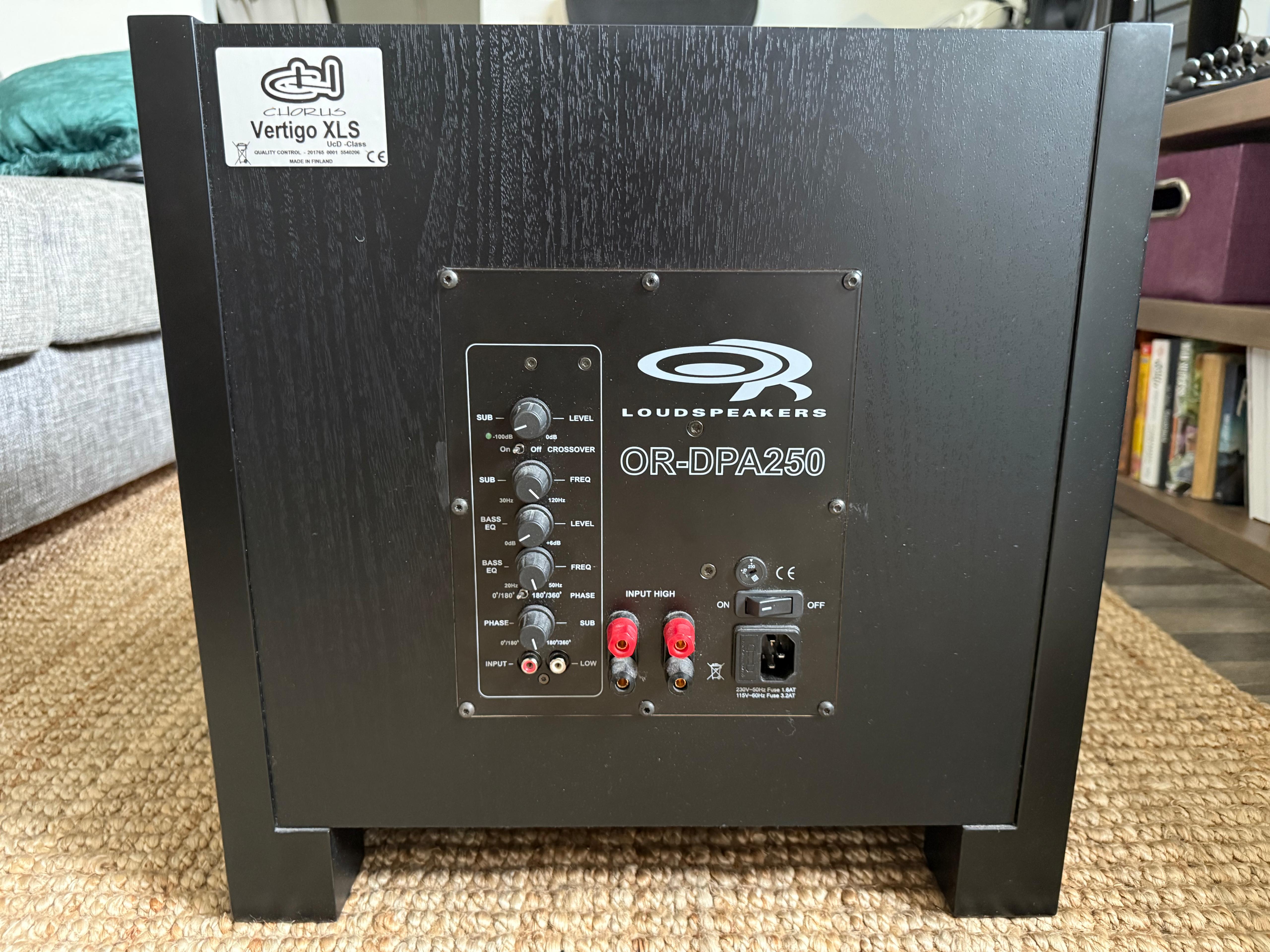 OR Chorus Vertigo XLS UcD Black Diamond subwoofer, myyntitili