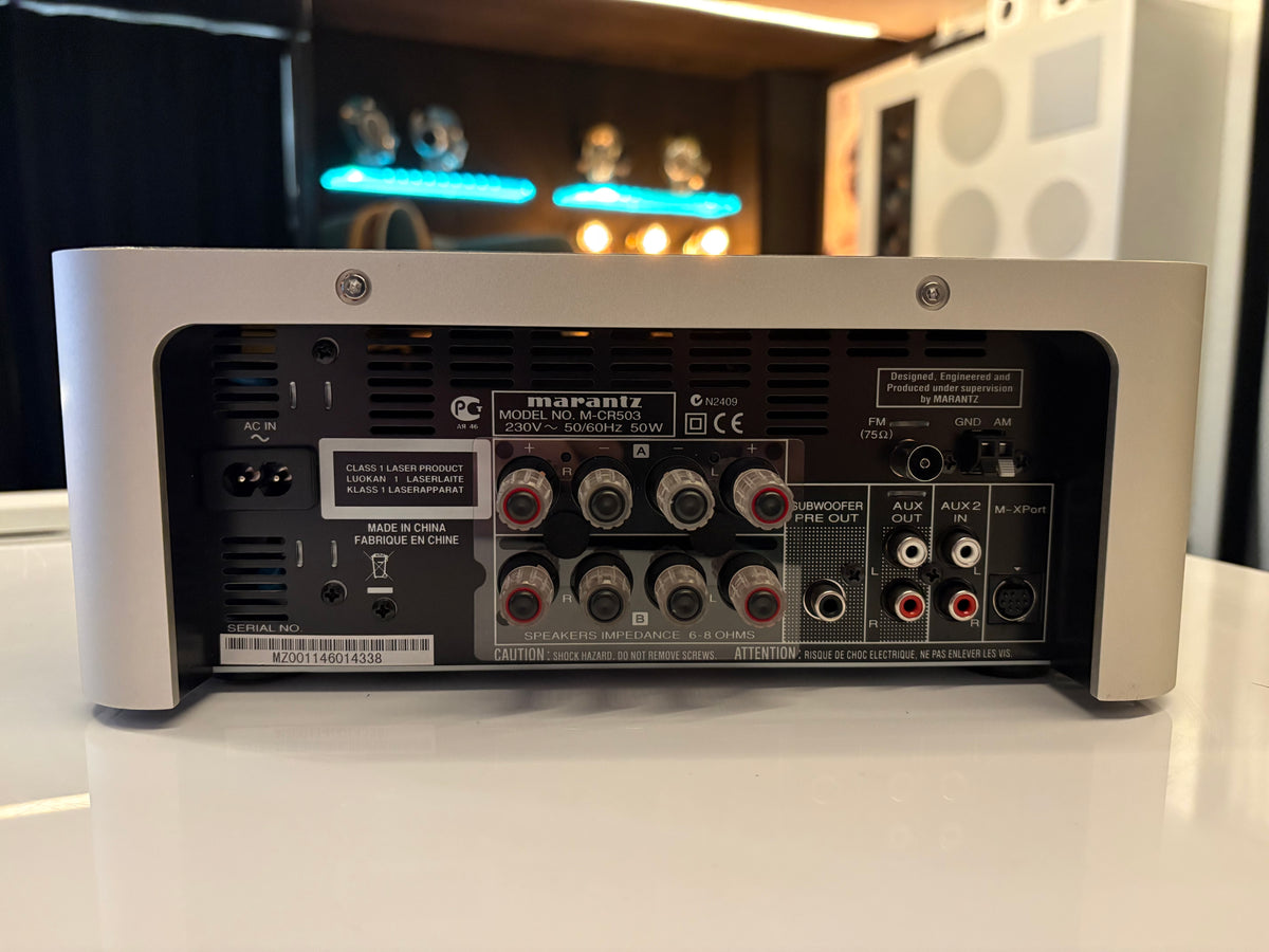 Marantz M-CR503 – CD-viritinvahvistin/radio, vaihtolaite. Helsinki