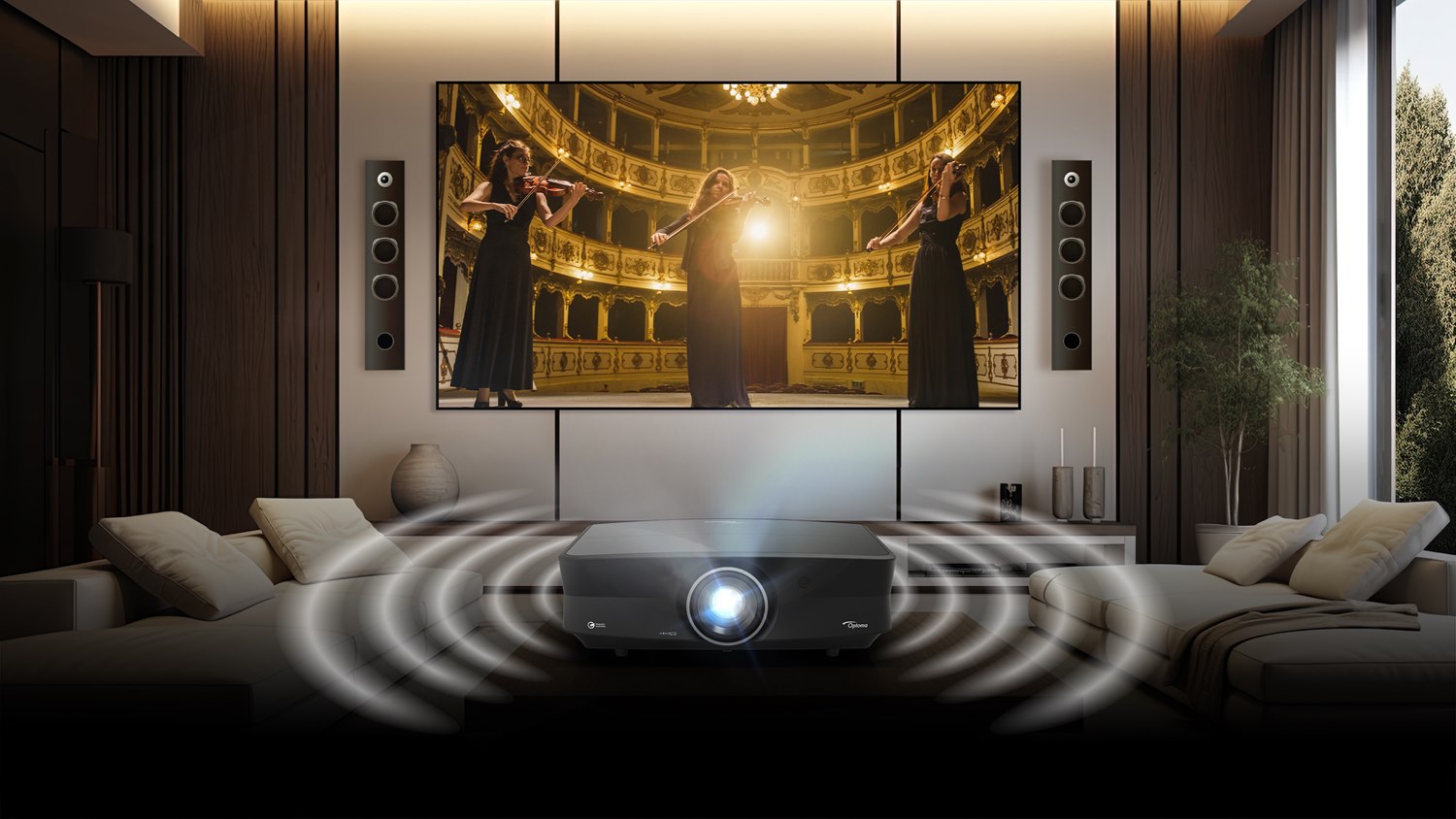 Optoma UHZ68LV 4K UHD Dual Laser Projector