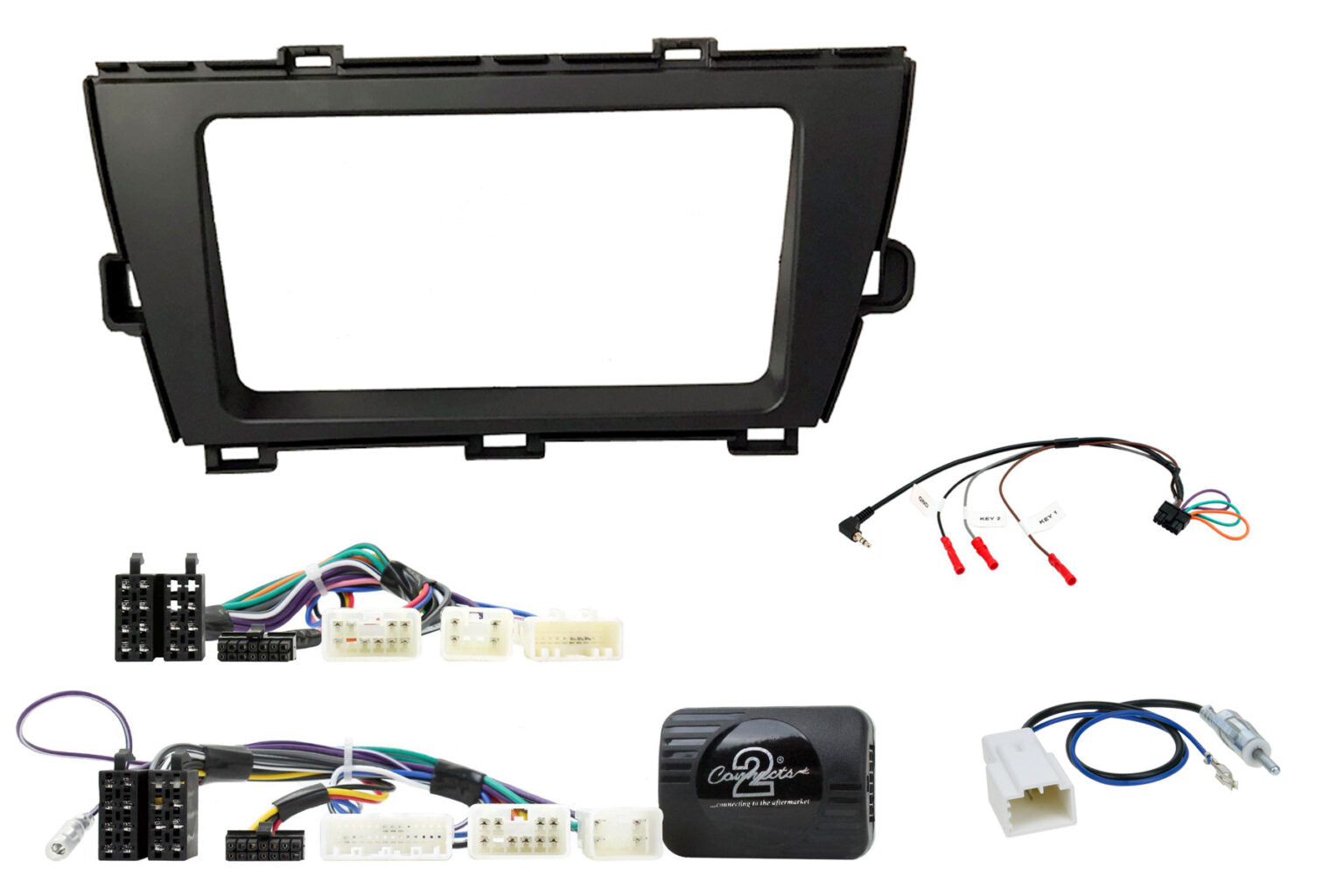 Prius 2009 – 2015 2-DIN player installation kit