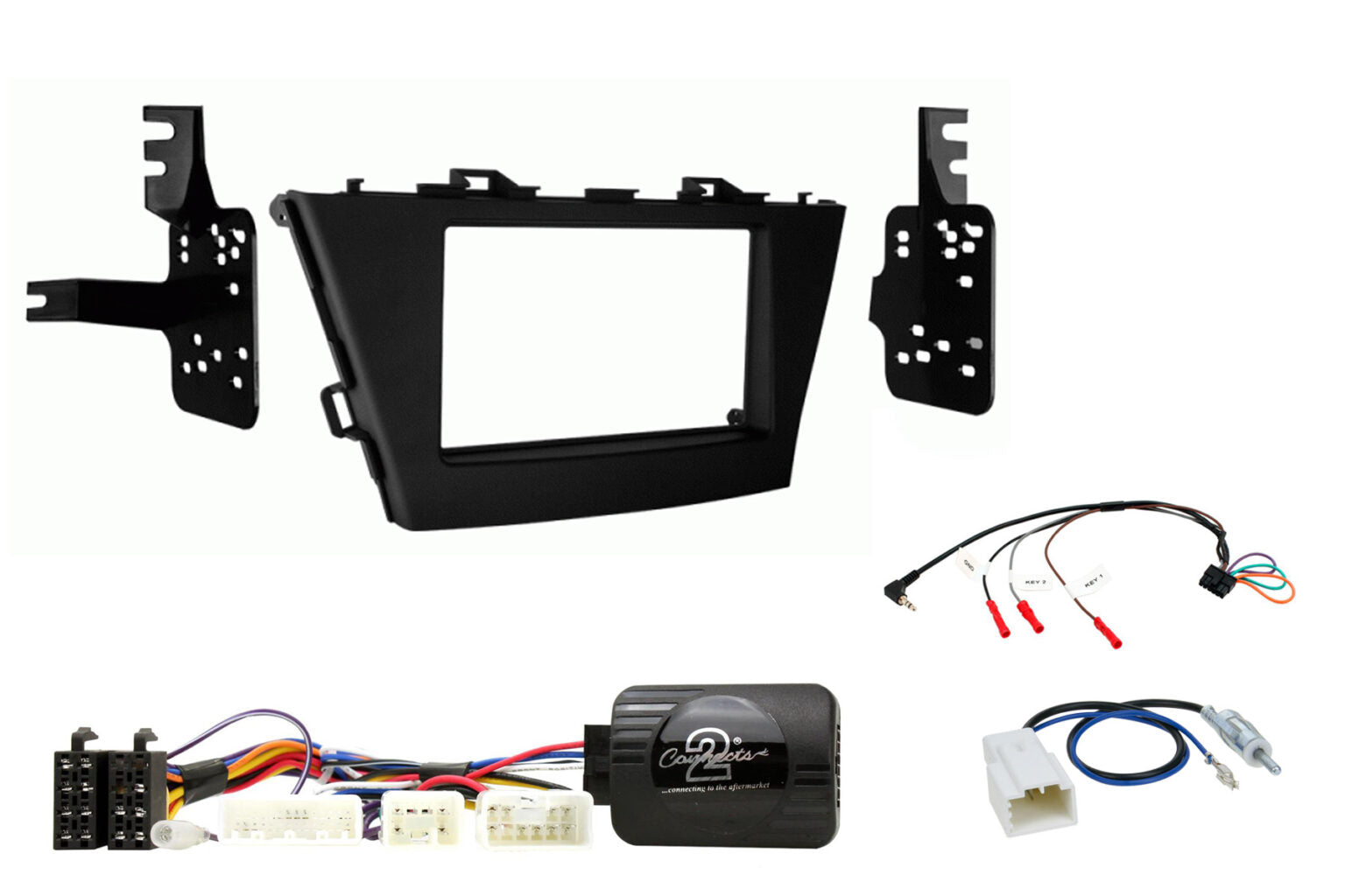 Prius +/V 2012 – 2021 2-DIN player installation kit