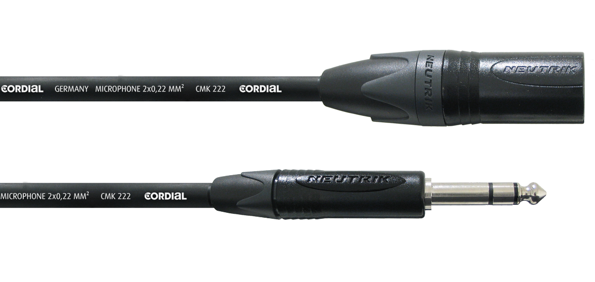 Cordial CPM MV PRO device cables XLR-male / ¼'' st.plug