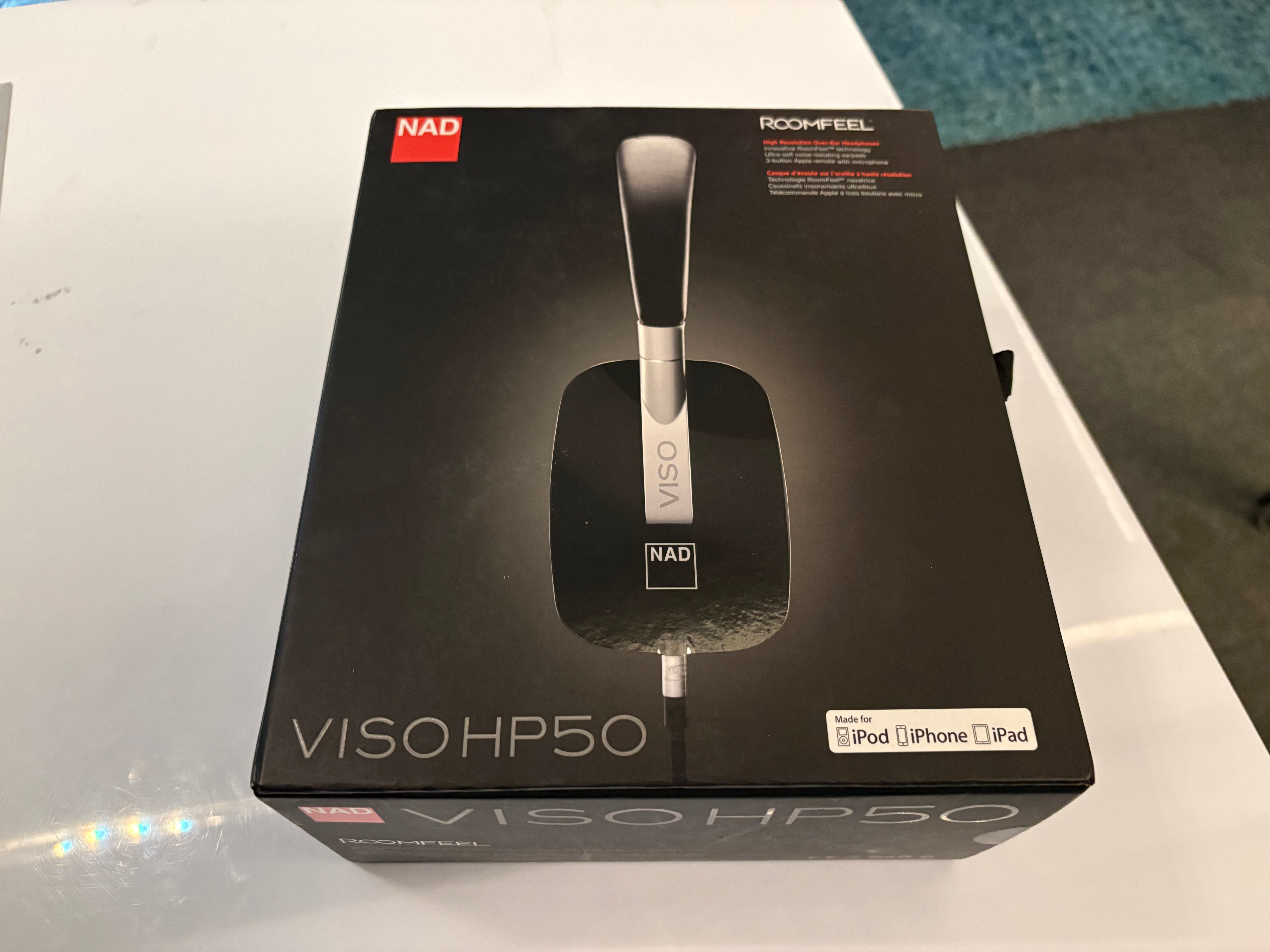 NAD VISO HP50 suljetut kuulokkeet, hyväkuntoinen vaihtolaite. Helsinki.