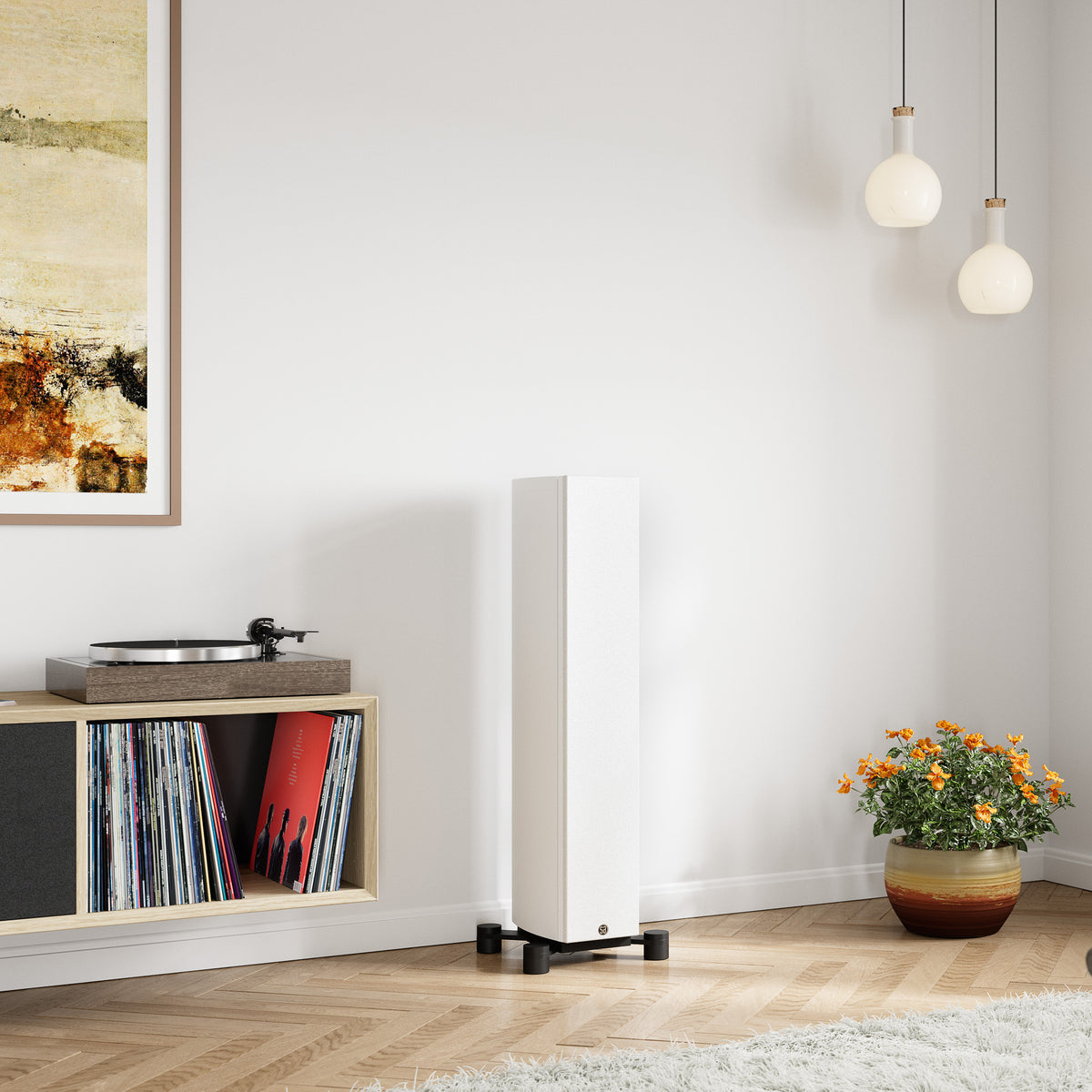 System Audio Legend 40 lattiakaiutinpari, vaihtokaiutinpari, satiinivalkoinen