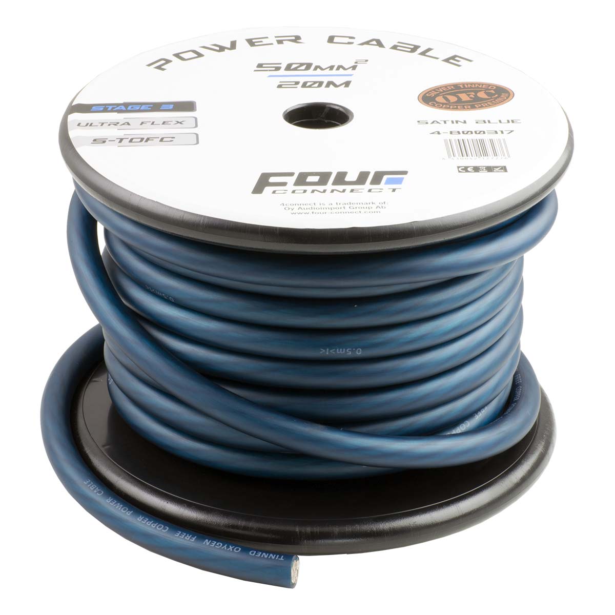 FOUR Connect 4-800317 STAGE3 50mm2 Satin Blue S-TOFC power cable