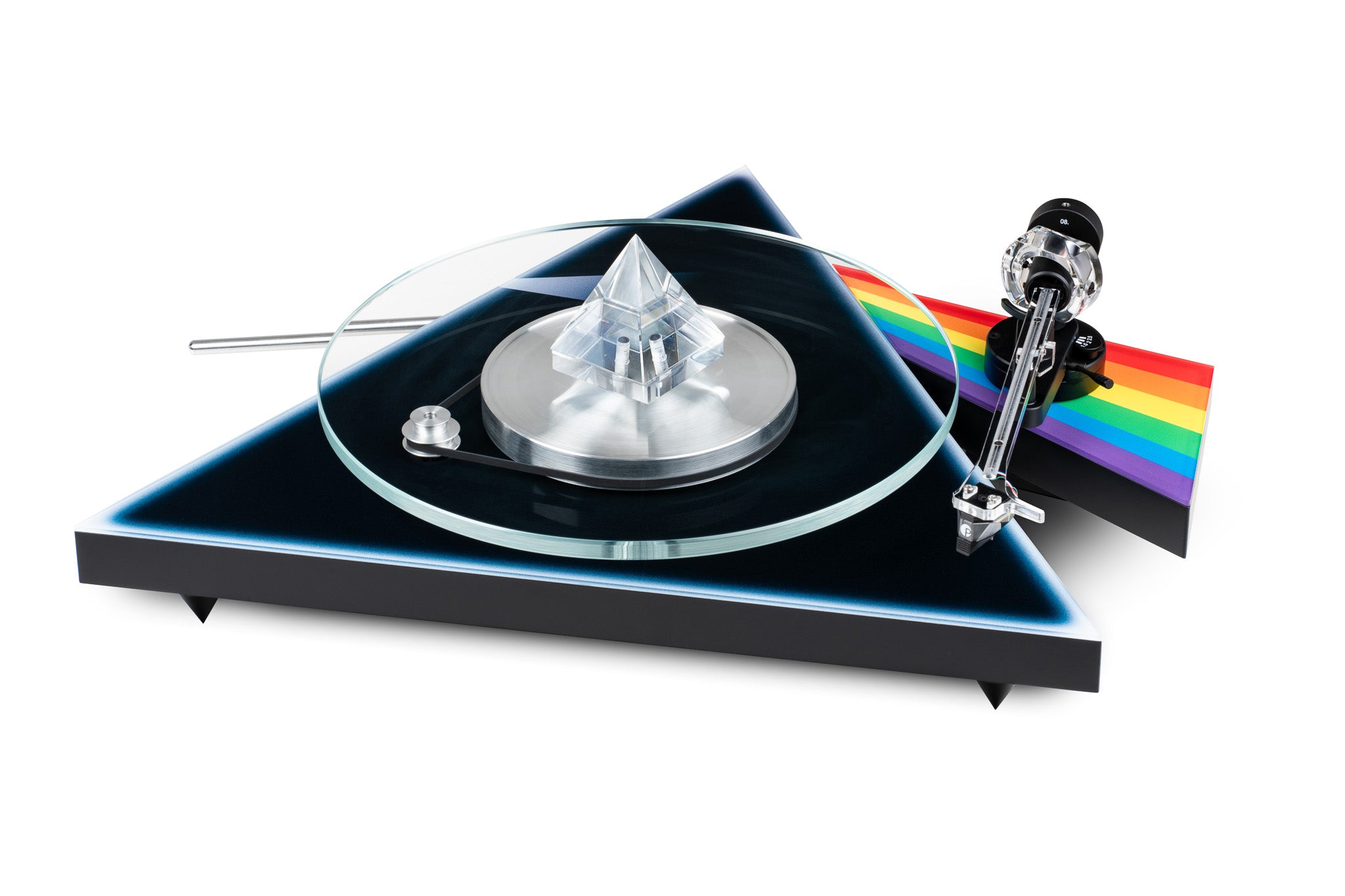 Pro-Ject Glass Record Weight keskiöpuntti -  Dark Side of the Moon