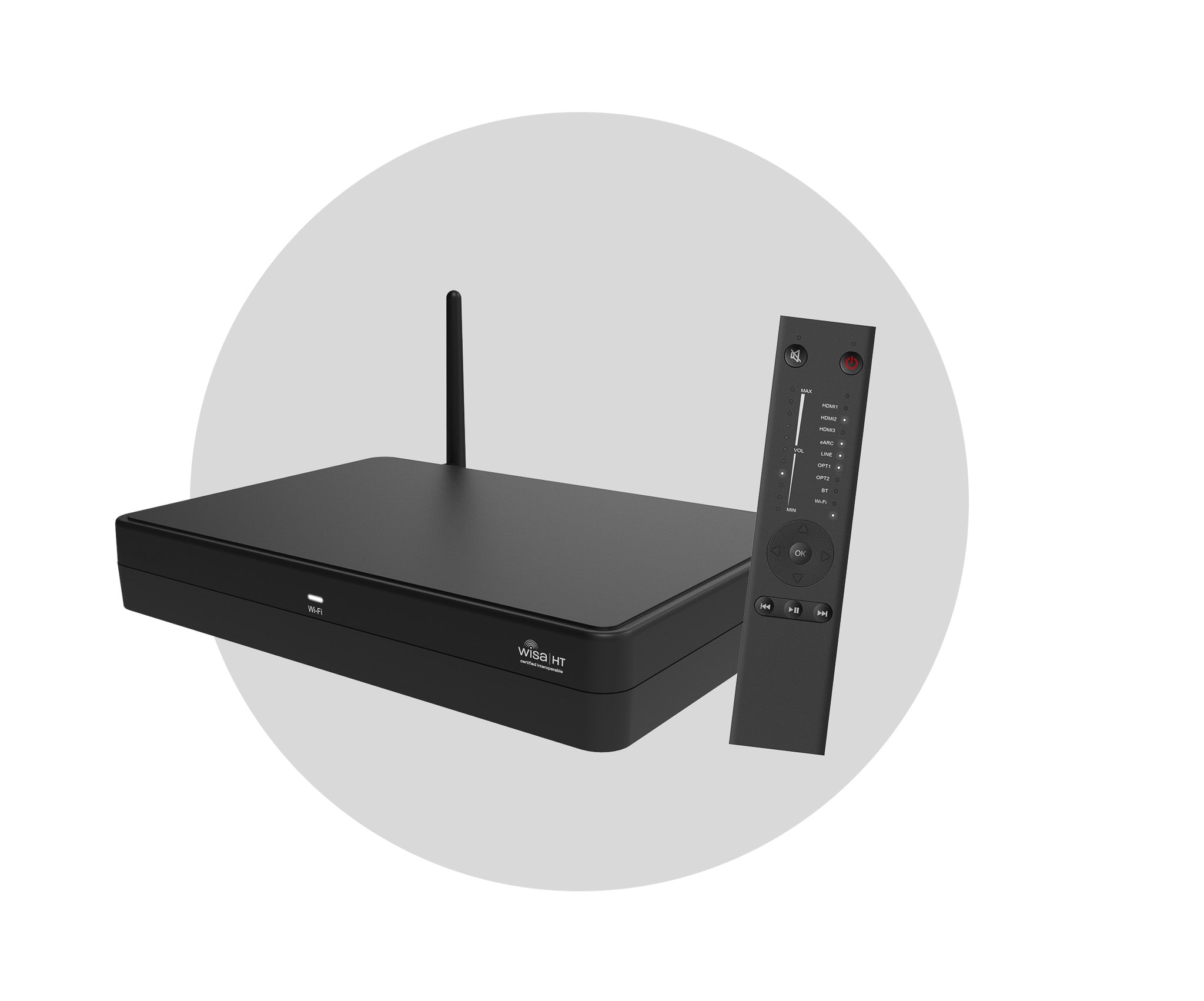 System Audio Legend Wireless Stereo Hub &amp; Remote Control