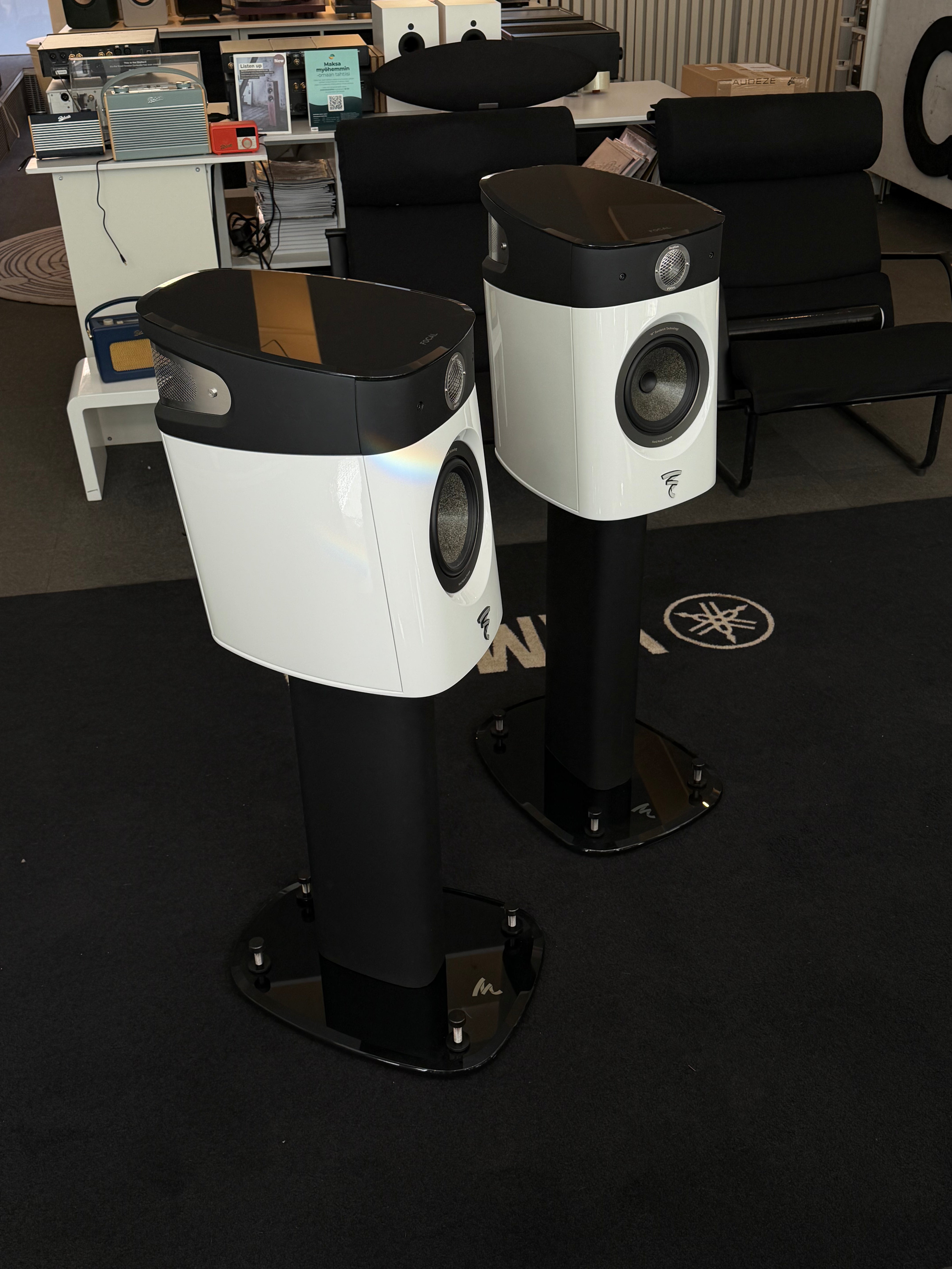 Focal Sopra N°1 jalustakaiutinpari, kiiltovalkoinen vaihtopari, Hki