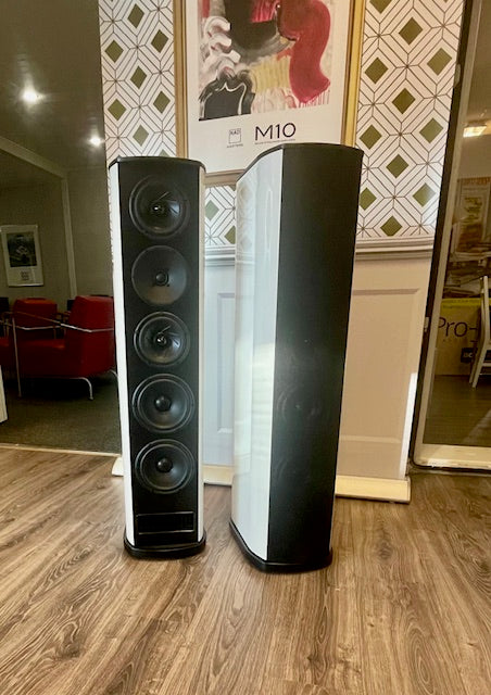 T+A Criterion TCD 310S lattiakaiuttimet, vaihtopari, pianovalkoinen, sijainti Hyvinkää