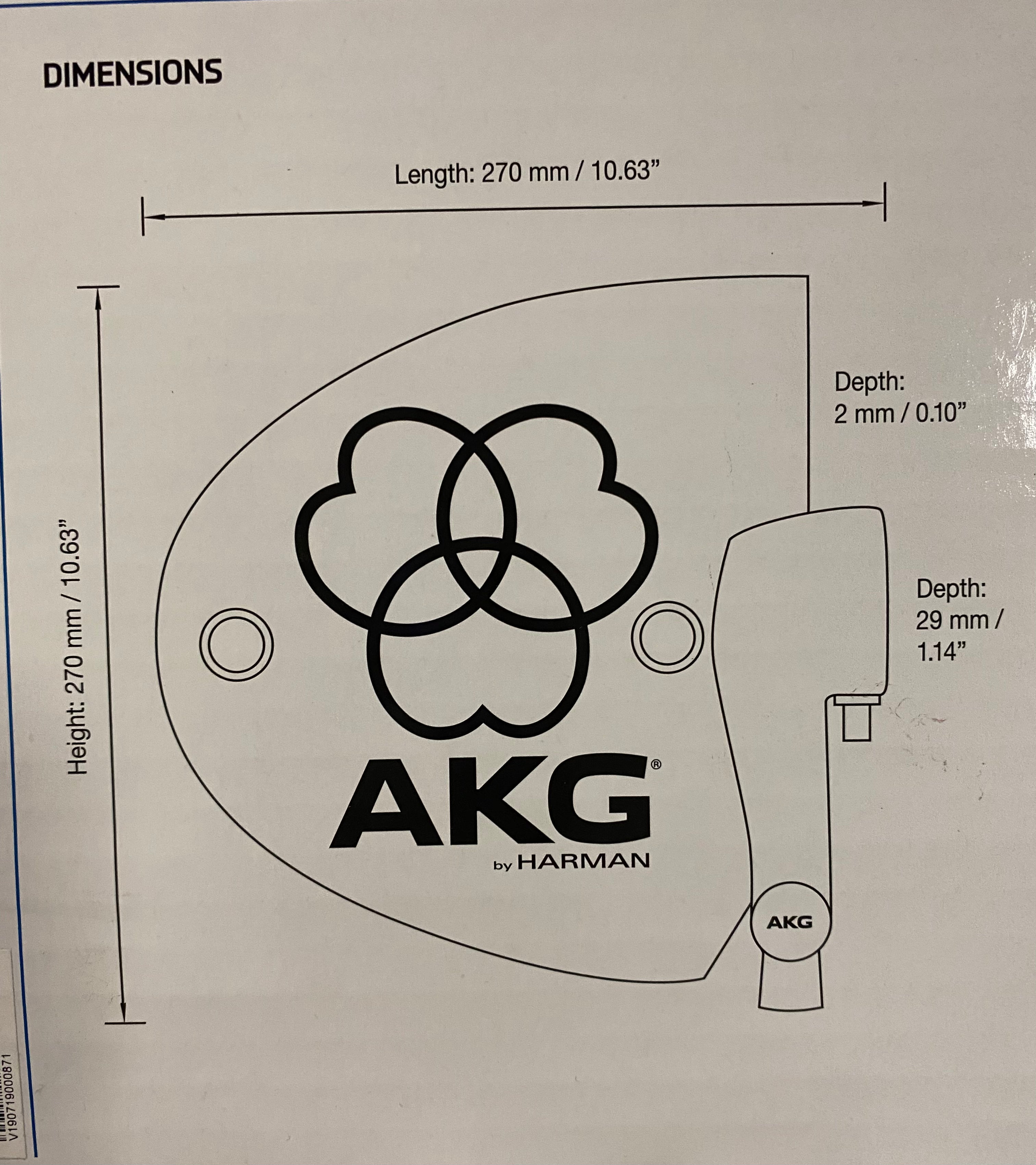 AKG SRA2 EW passiivinen suuntaava laajakaista-antenni sisä- ja ulkokäyttöön