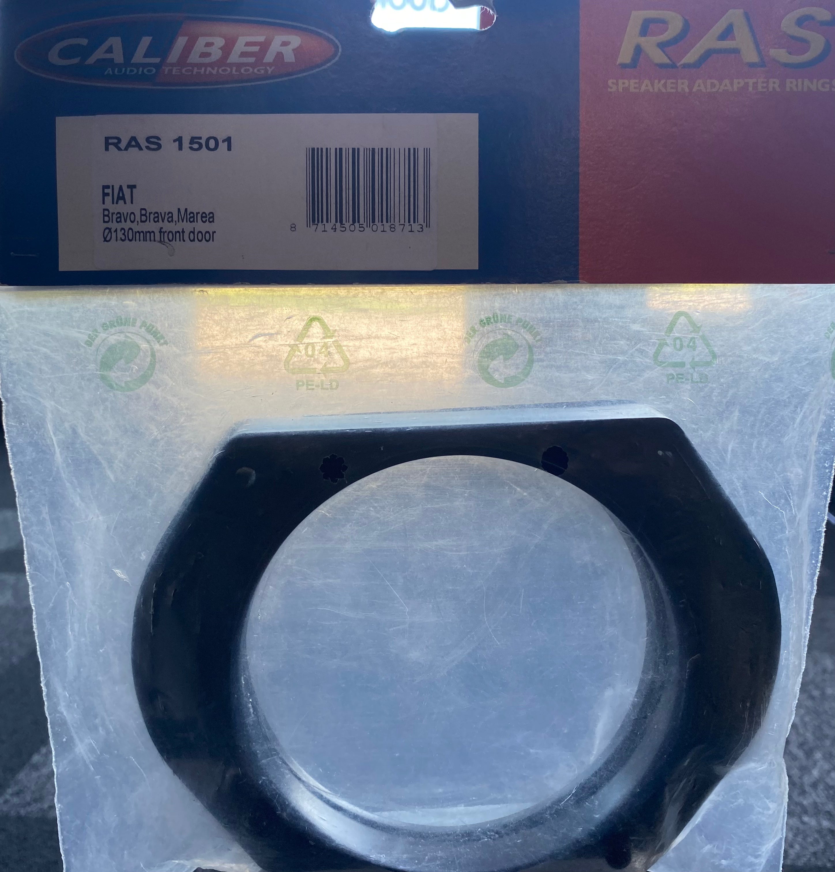 Caliber RAC 1501 speaker adapter for front door FIAT, pair