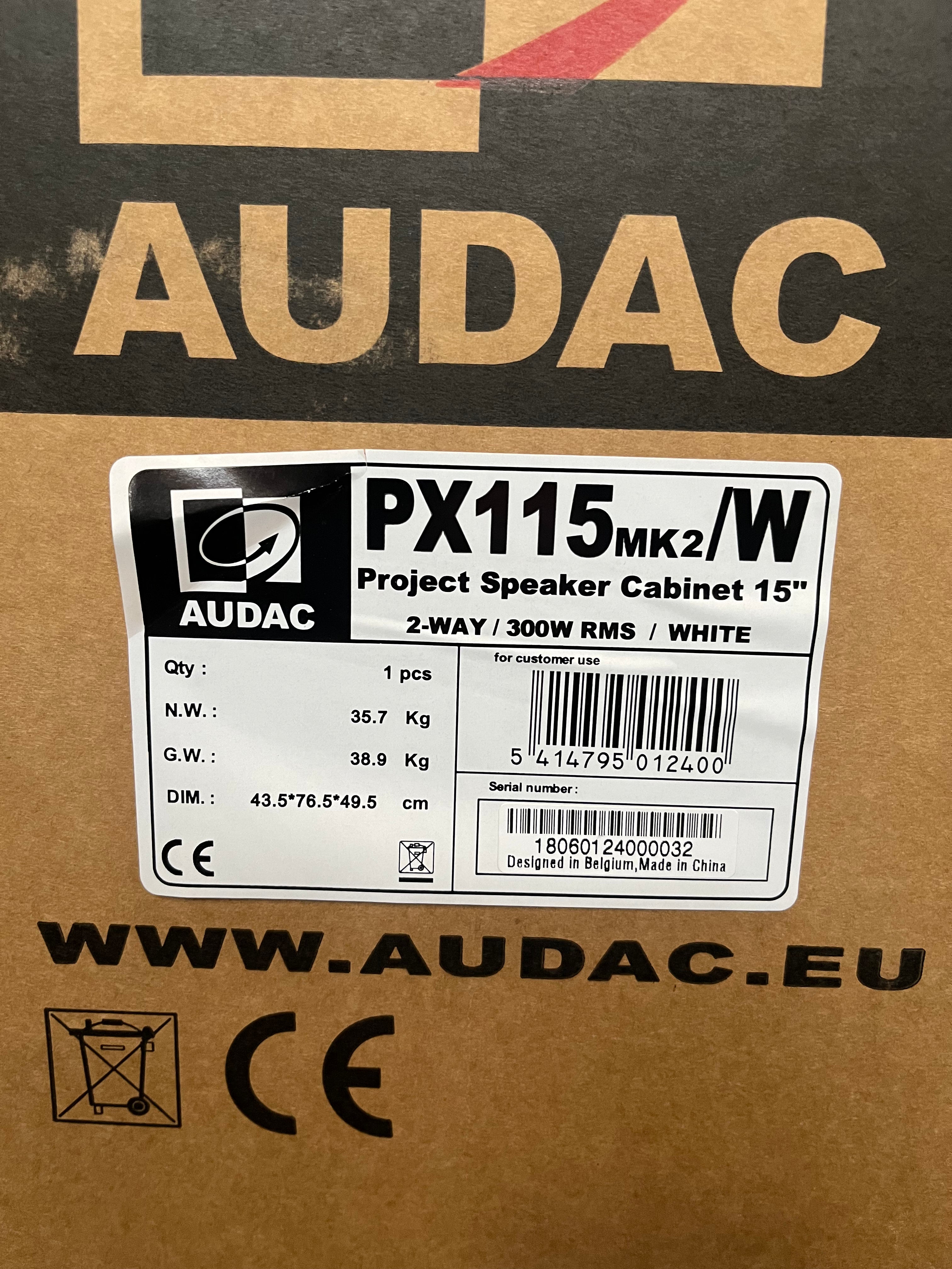AUDAC PX115 Stock removal. Location Oulu.