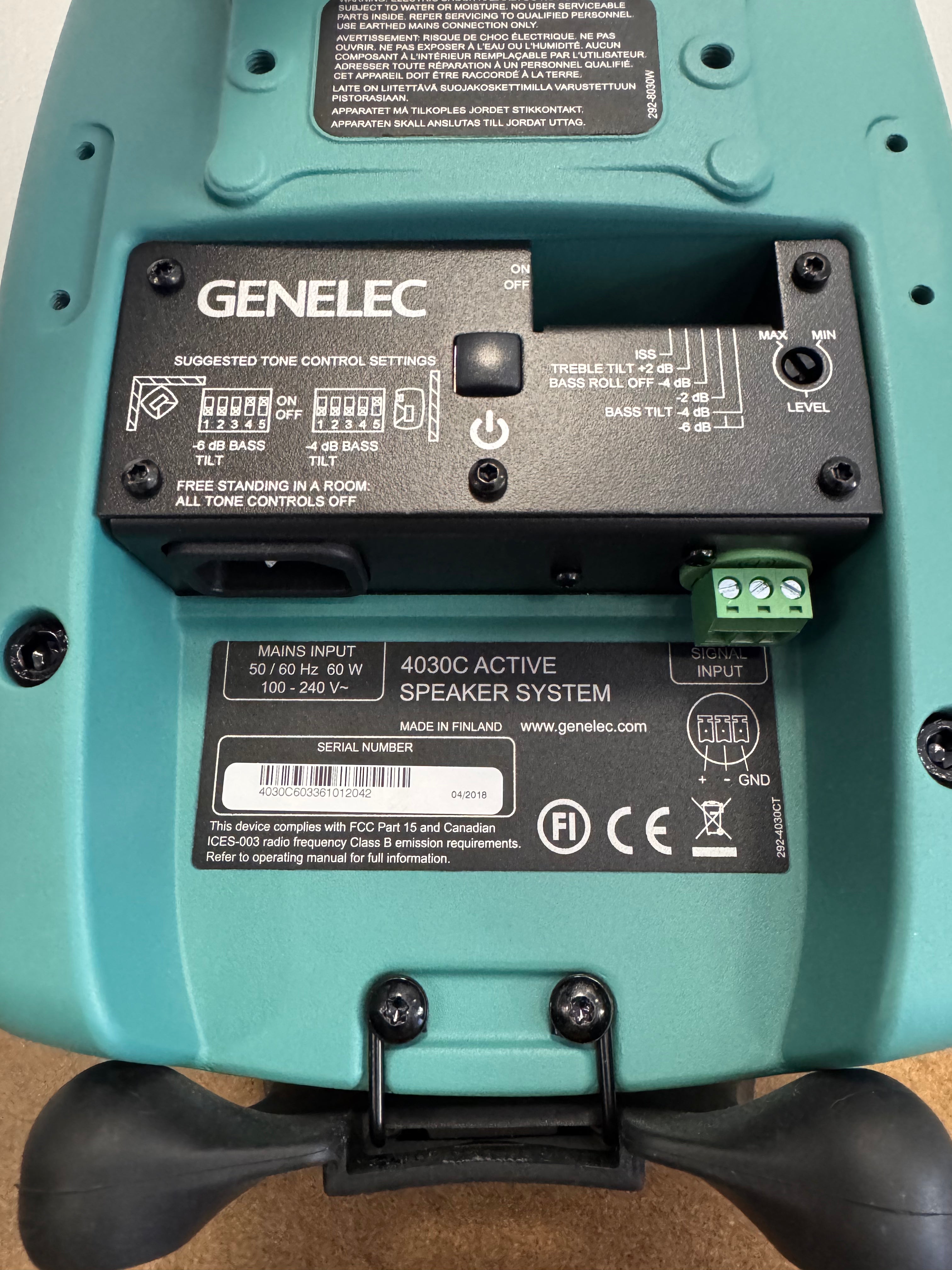 Genelec 4030C aktiivikaiutinpari, väri RAL6033, demopoisto, Oulu