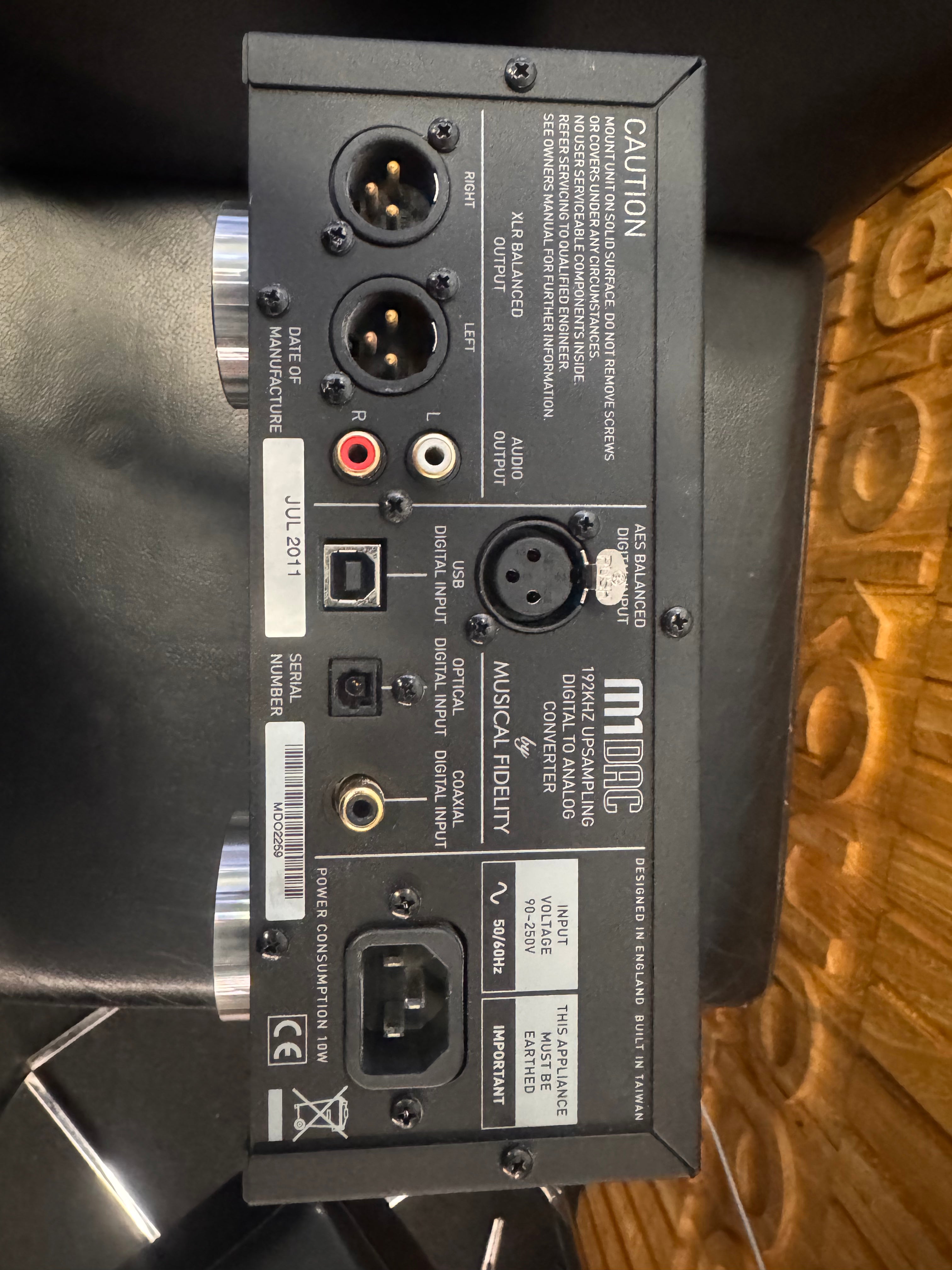 Musical Fidelity M1DAC, vaihtolaite, Oulu