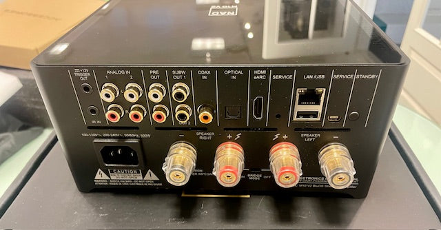 NAD M10 V2 BluOS Streaming vahvistin, vaihtolaite, sijainti Hyvinkää