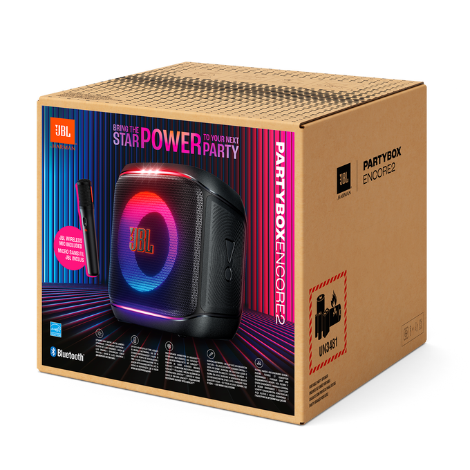 JBL Partybox Encore 2 bilekaiutin mikrofonilla
