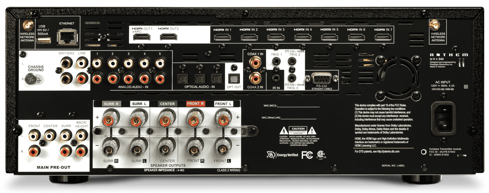 Anthem MRX 540 7.2 AV Amplifier