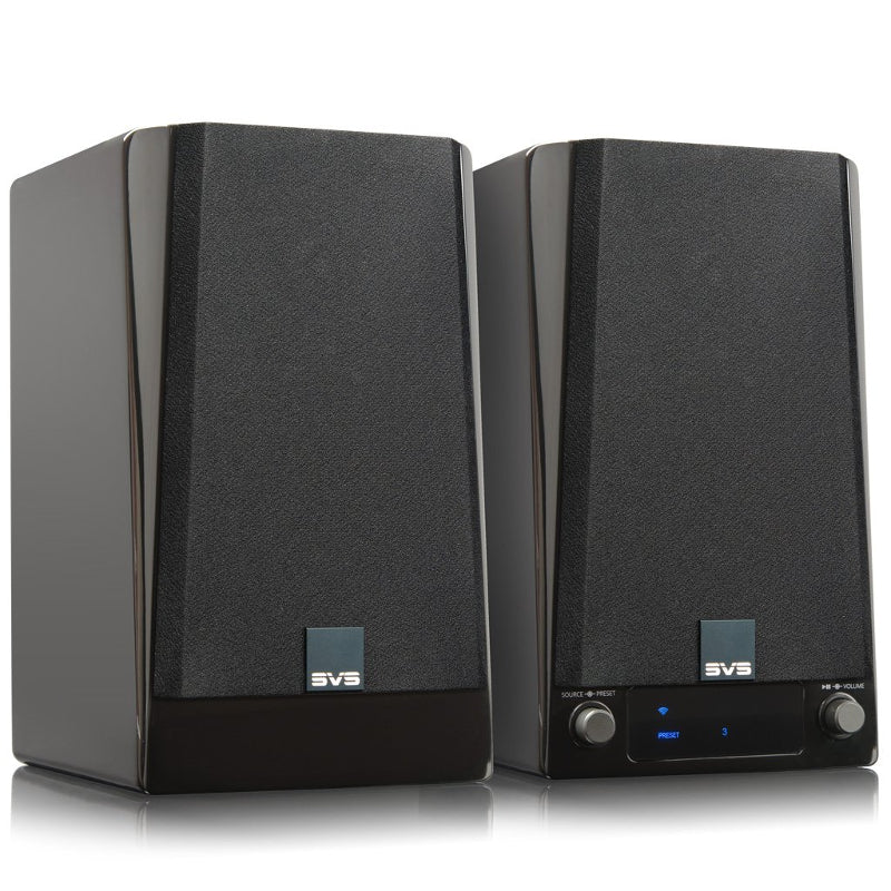SVS Prime Wireless Pro white active speaker pair, opened pair