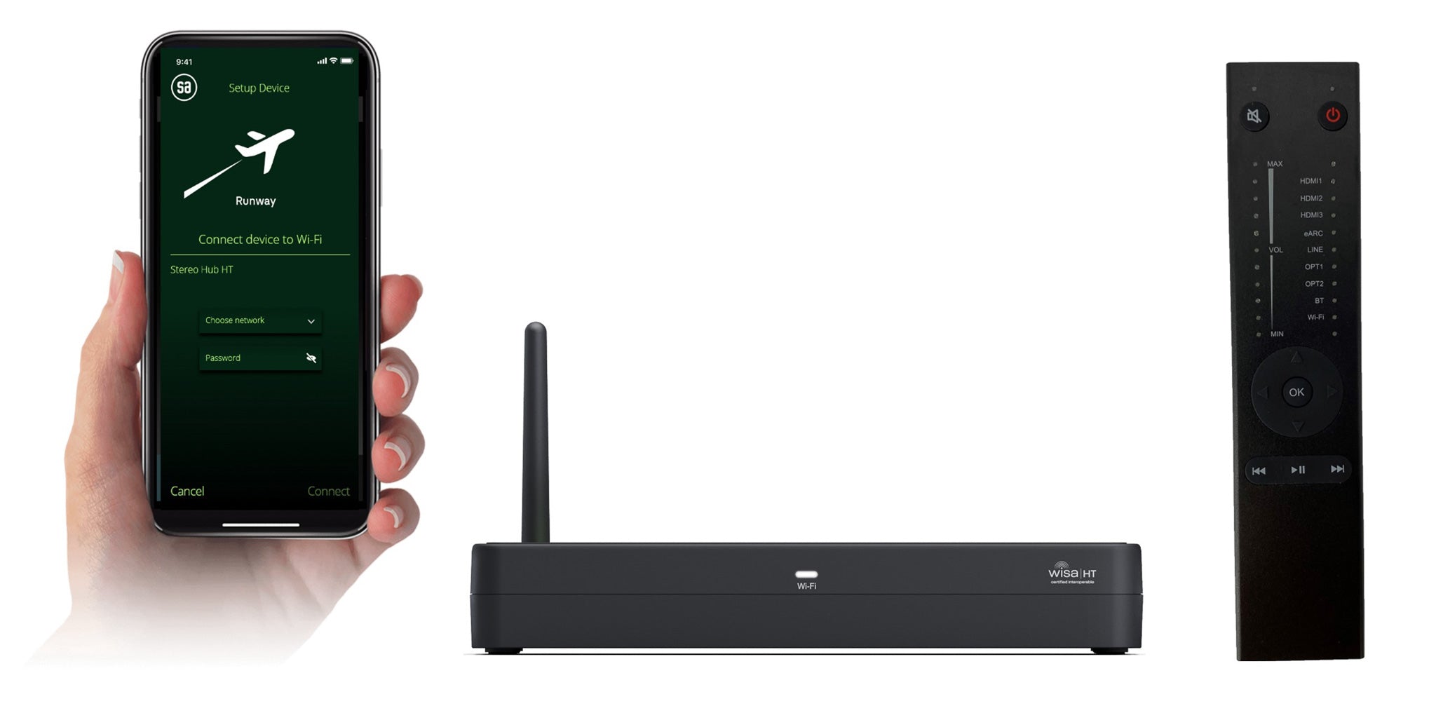 System Audio Legend Wireless Stereo Hub &amp; Remote Control