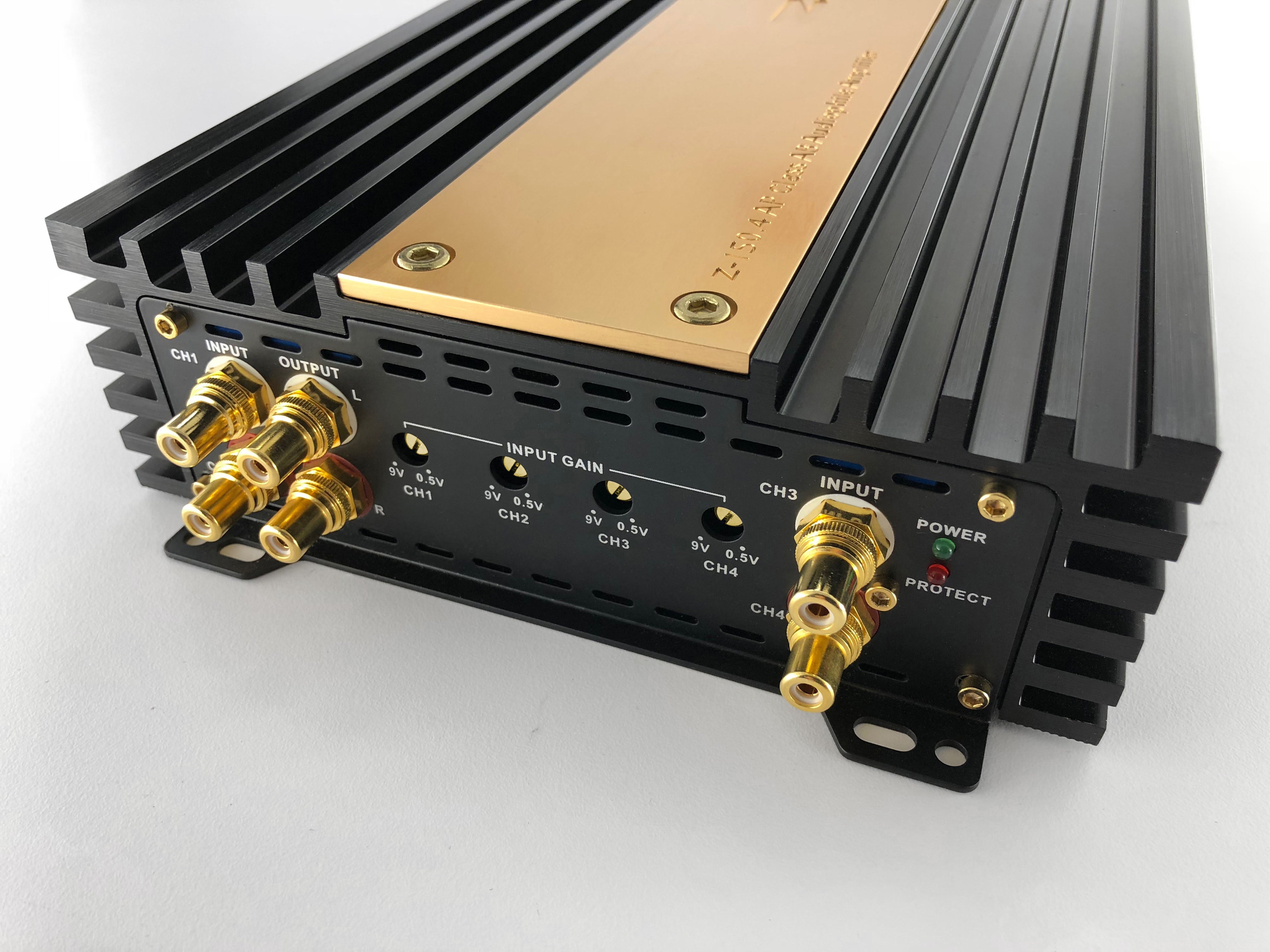 Zapco Z-150.4 AP 4-Ch. Audiophile Class A/AB Amplifier, 4Ω: 4 x 150 watts