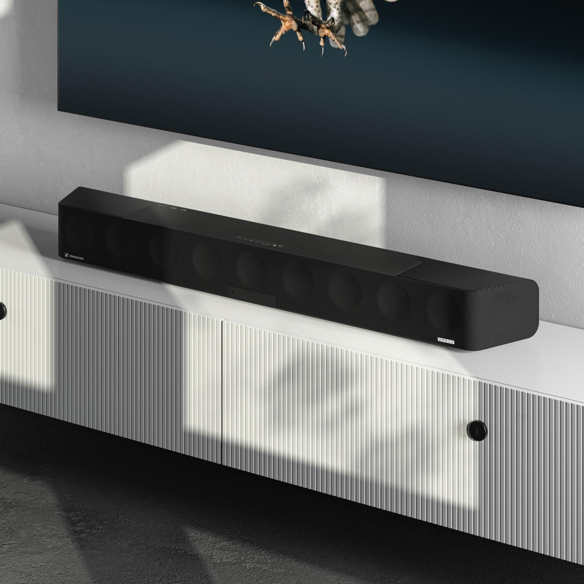 Sennheiser AMBEO Max Soundbar + AMBEO Sub subwoofer, vaihtolaite